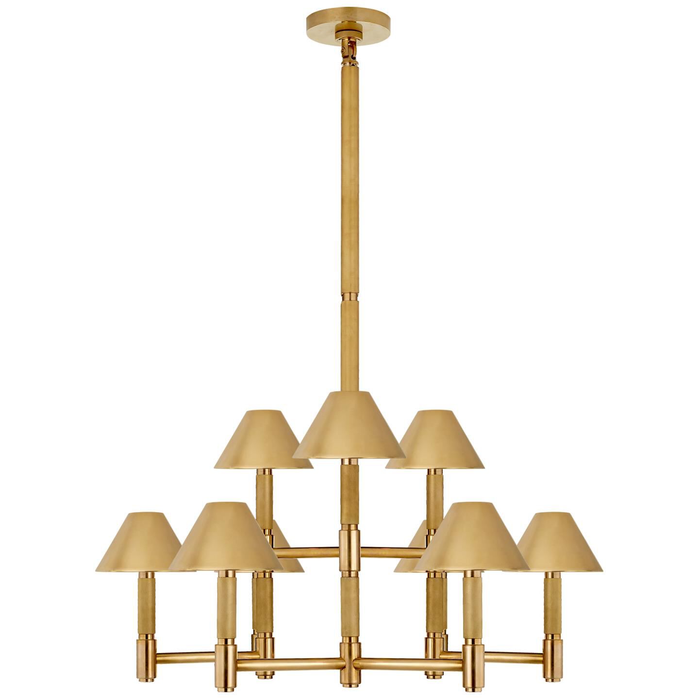 Shown in Natural Brass finish and Natural Brass shade