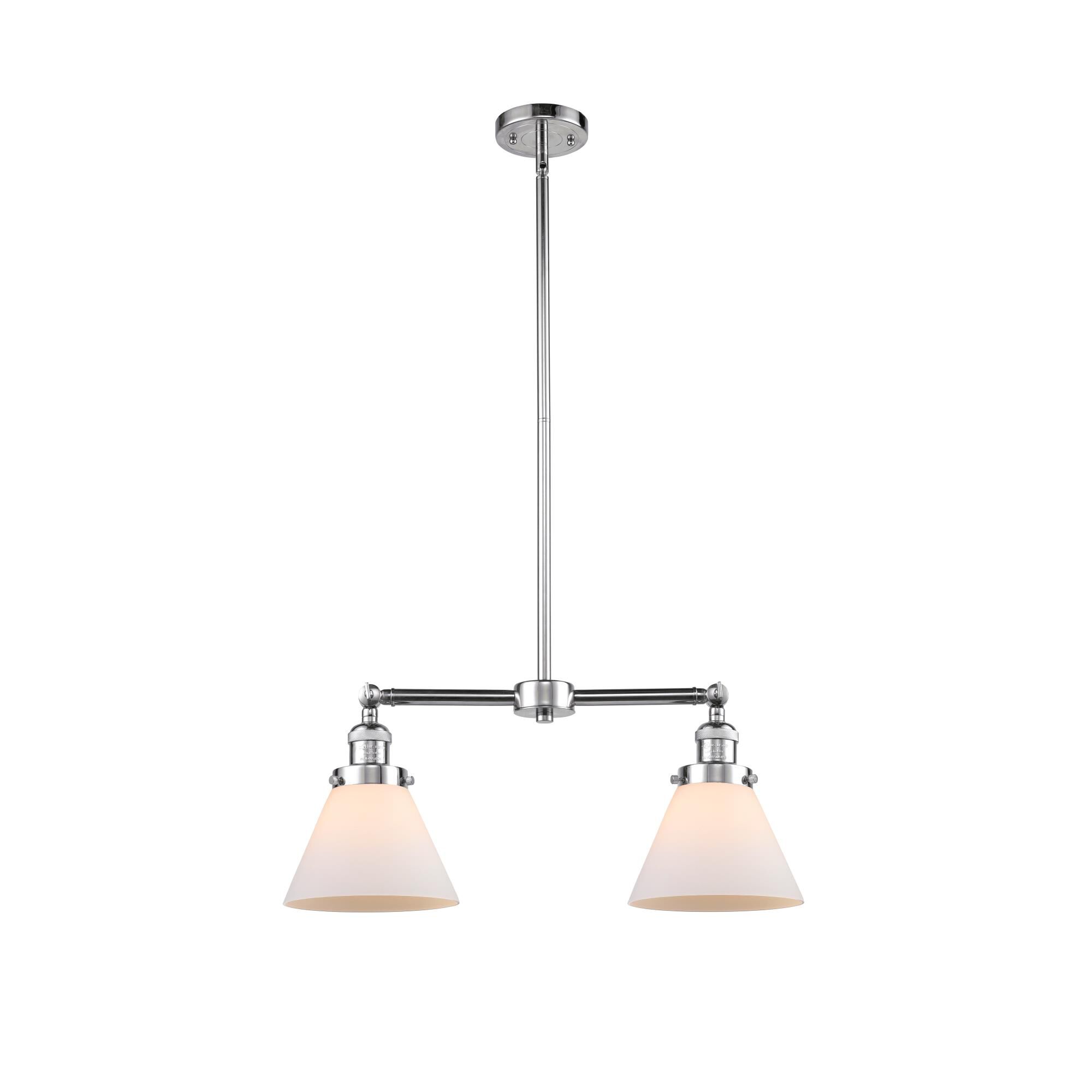 Bruno Marashlian Large Cone 21 Inch 2 Light Mini Chandelier by Innovations Lighting