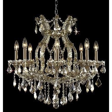 Maria Theresa 28 Inch 9 Light Chandelier by Elegant Lighting