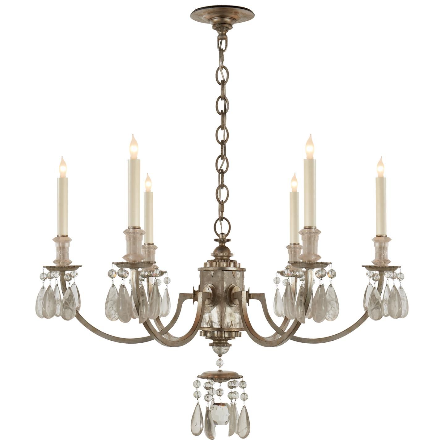 Thomas O'Brien Elizabeth 33 Inch 6 Light Chandelier by Visual Comfort Signature Collection