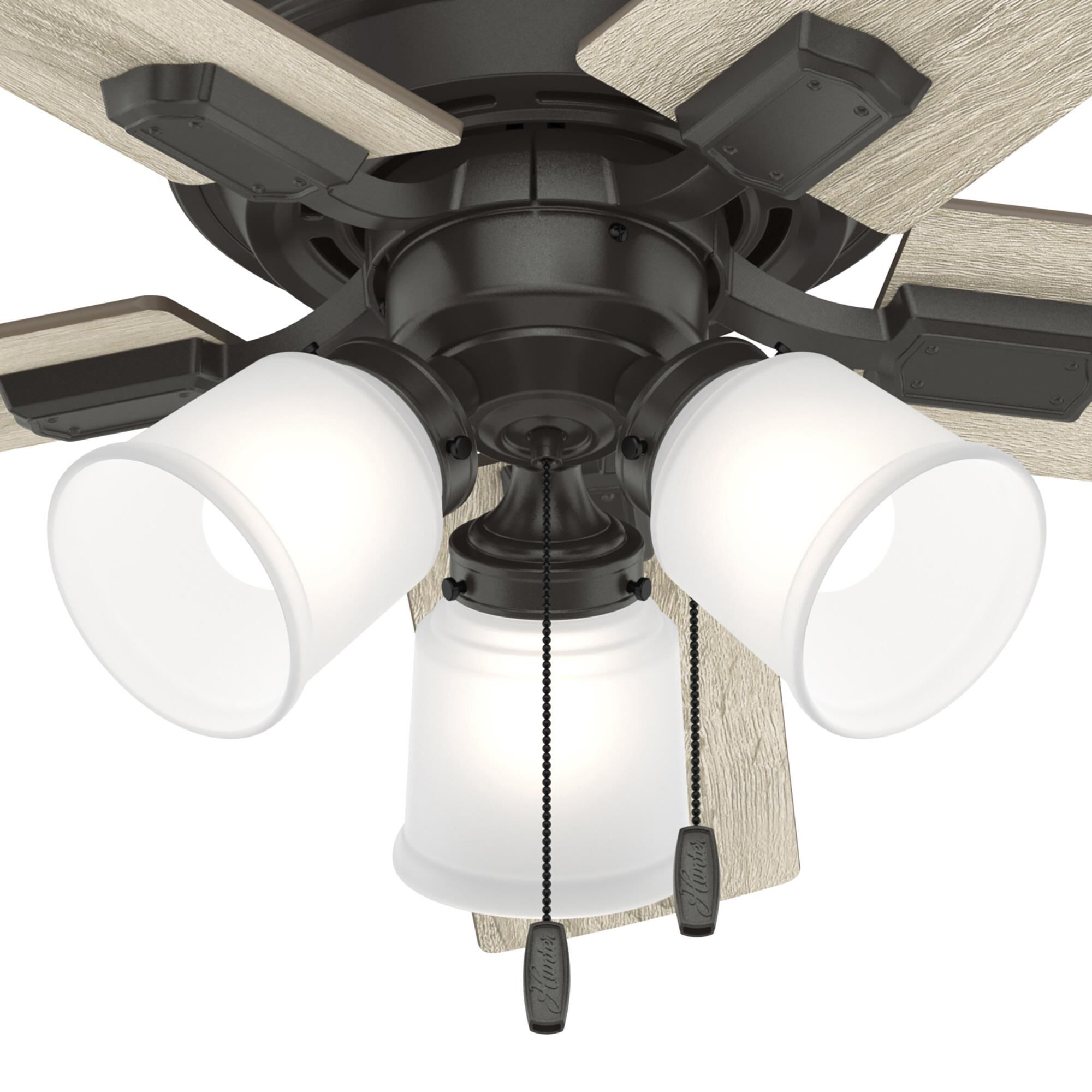 Crystal Peak 44 Inch Ceiling Fan with Light Kit by Hunter Fan