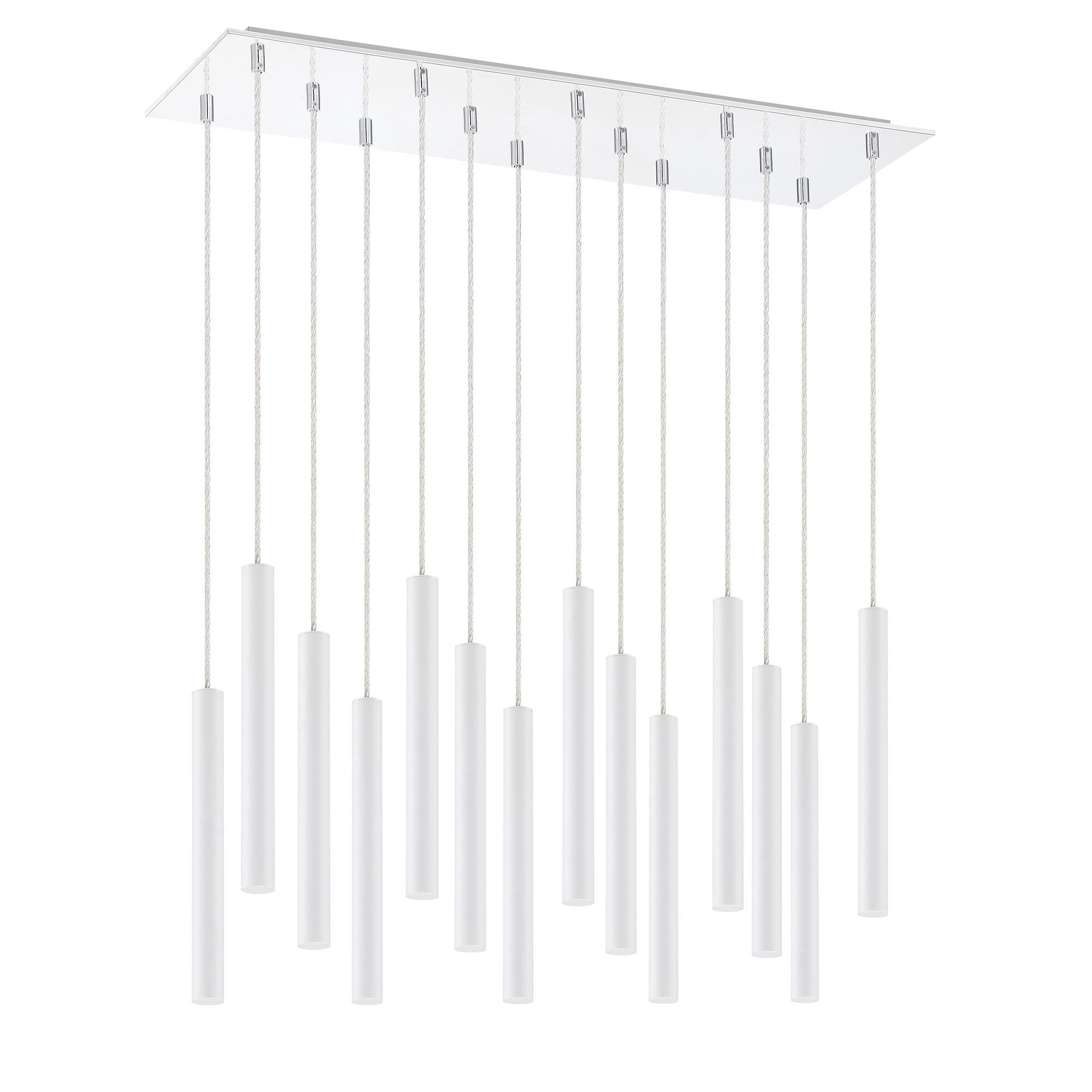 Shown in Chrome finish and Steel glass and Steel shade