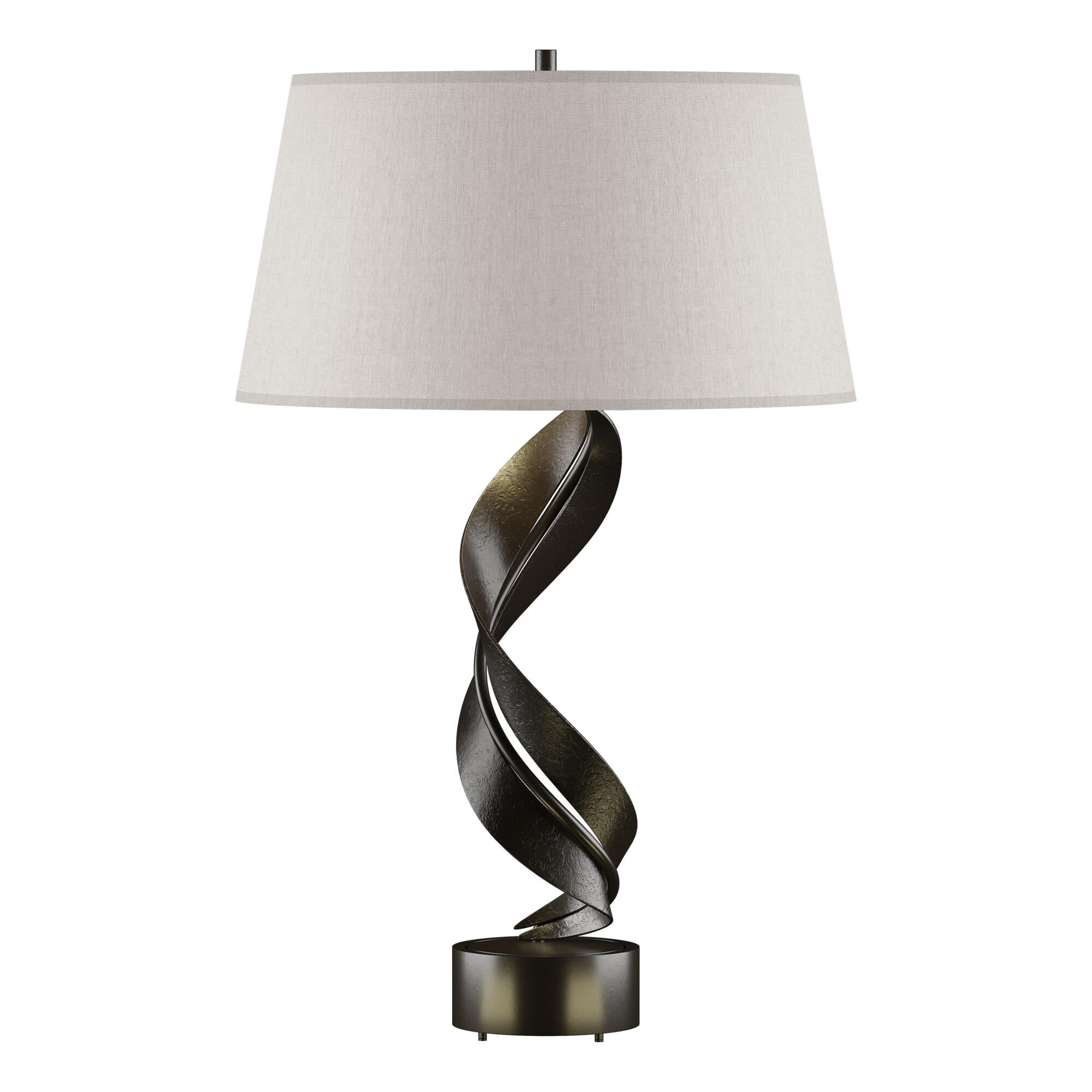 Shown in Oil Rubbed Bronze finish and Flax shade