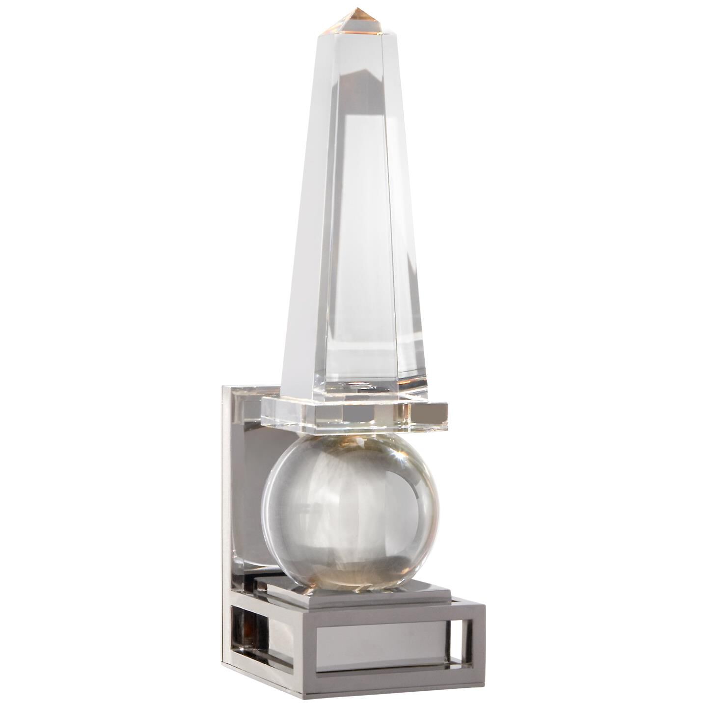 Shown in Crystal With Polished Nickel finish