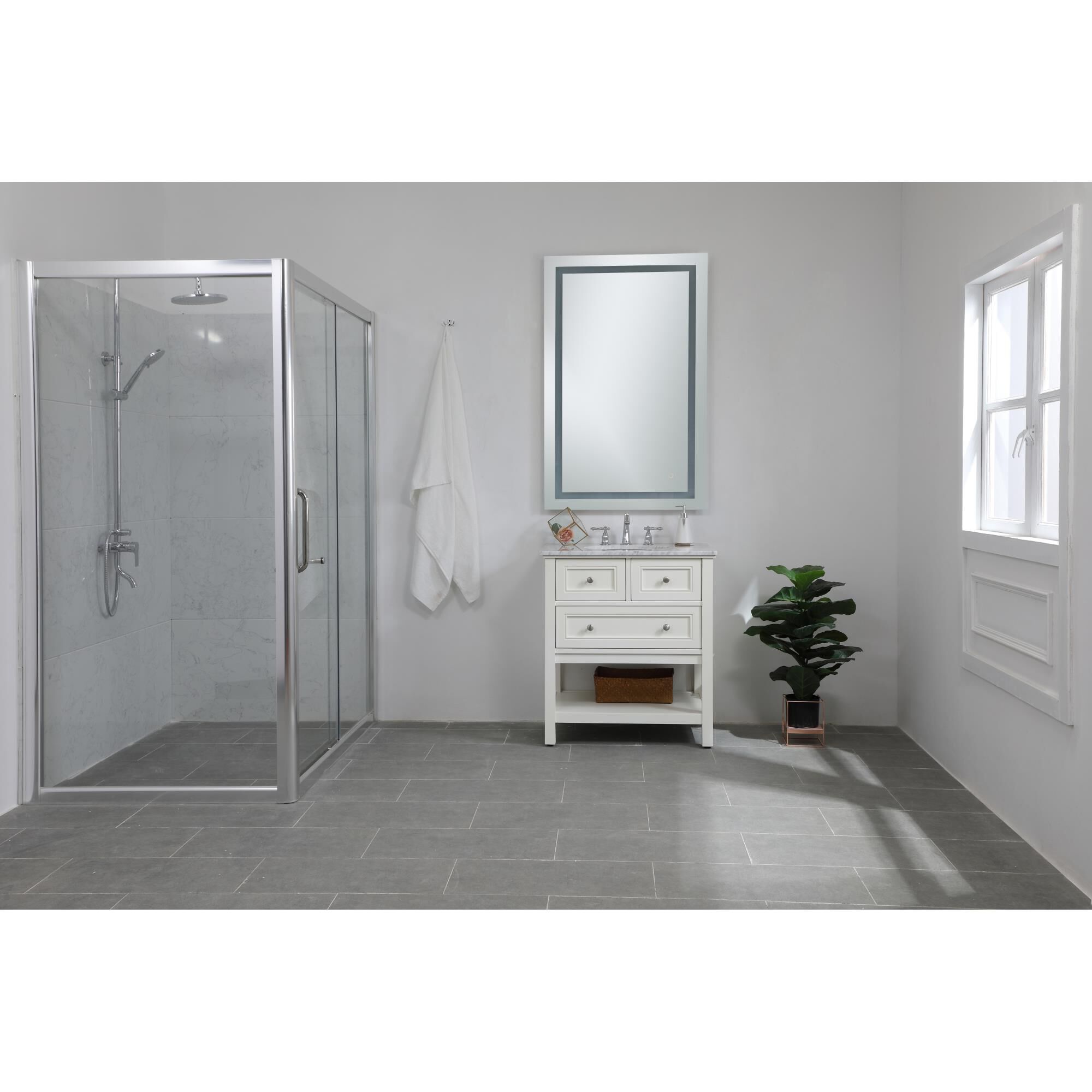 Helios LED Lighted Mirrors by Elegant Decor