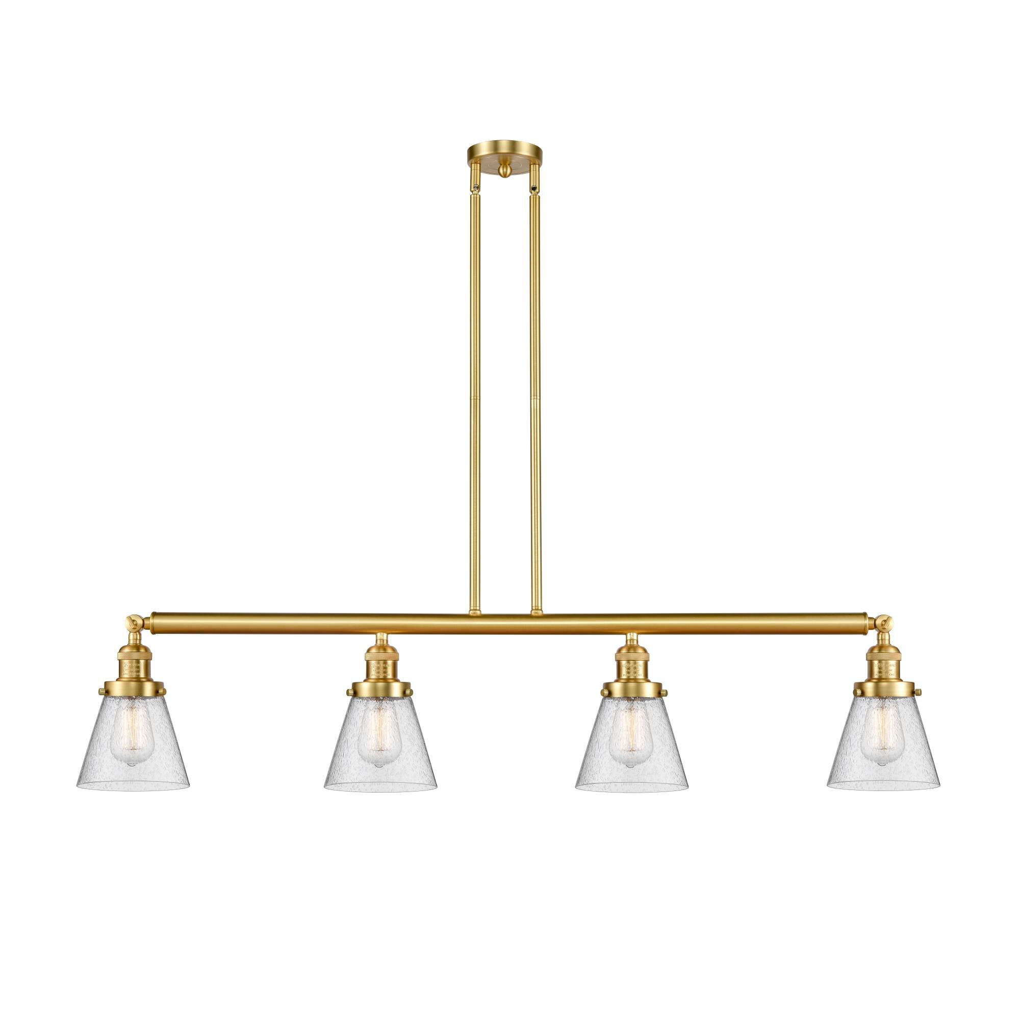 Bruno Marashlian Small Cone 50 Inch 4 Light Linear Suspension Light by Innovations Lighting