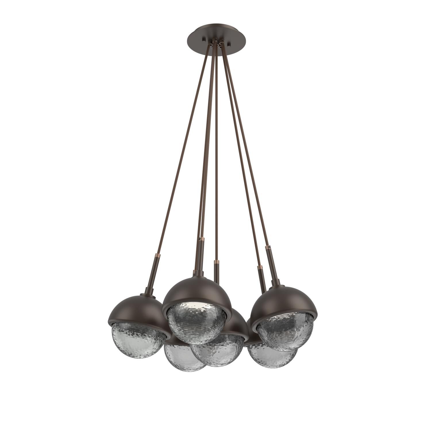 Levi Wilson Cabochon 19 Inch Multi Pendant Light by Hammerton Studio