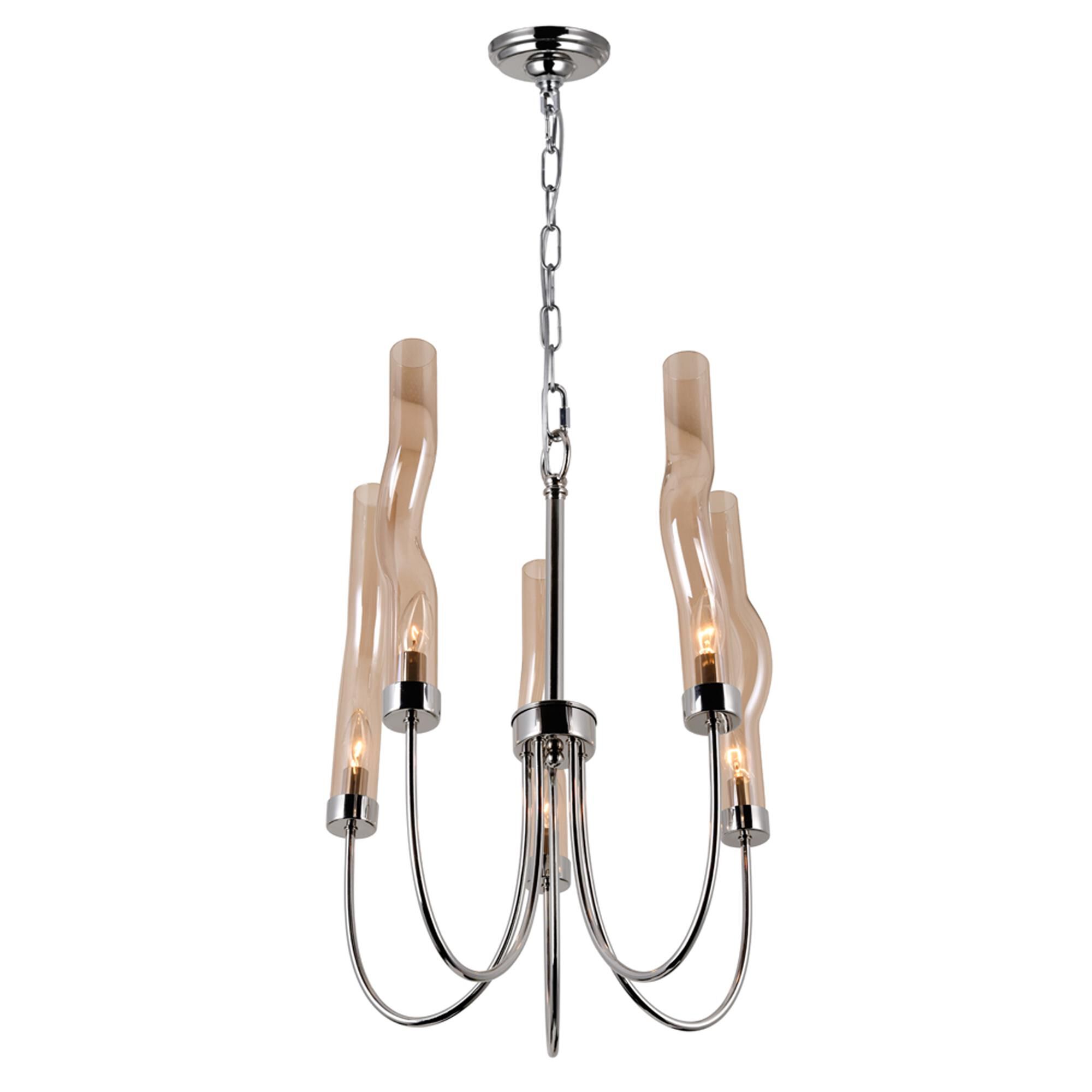 Meduse 16 Inch 5 Light Mini Chandelier by CWI Lighting