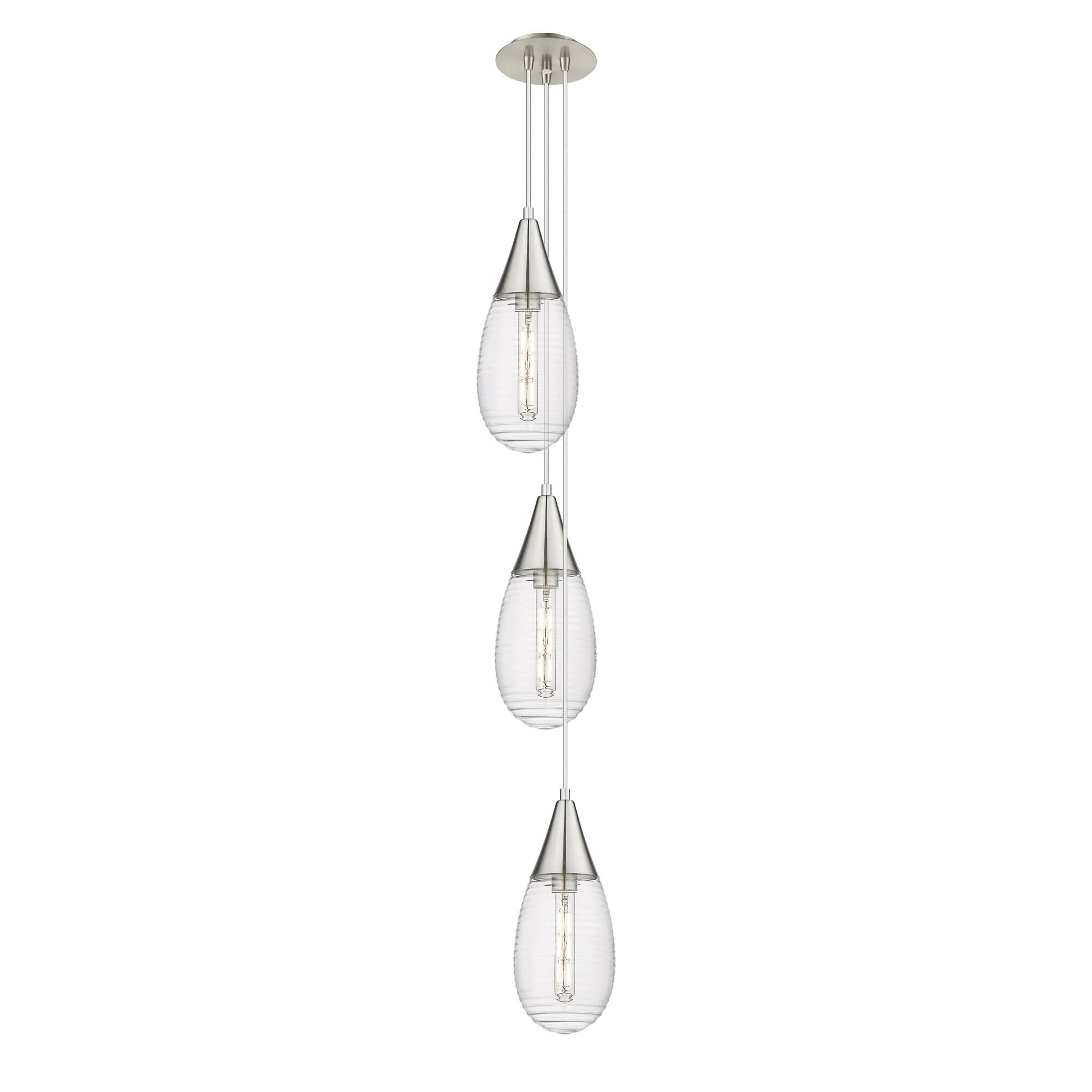 Bruno Marashlian Malone 8 Inch 3 Light Multi Light Pendant by Innovations Lighting