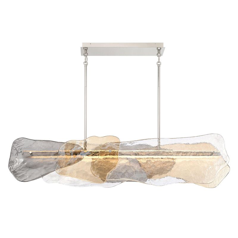 Grotto Large Linear Chandelier by Eurofase Lighting