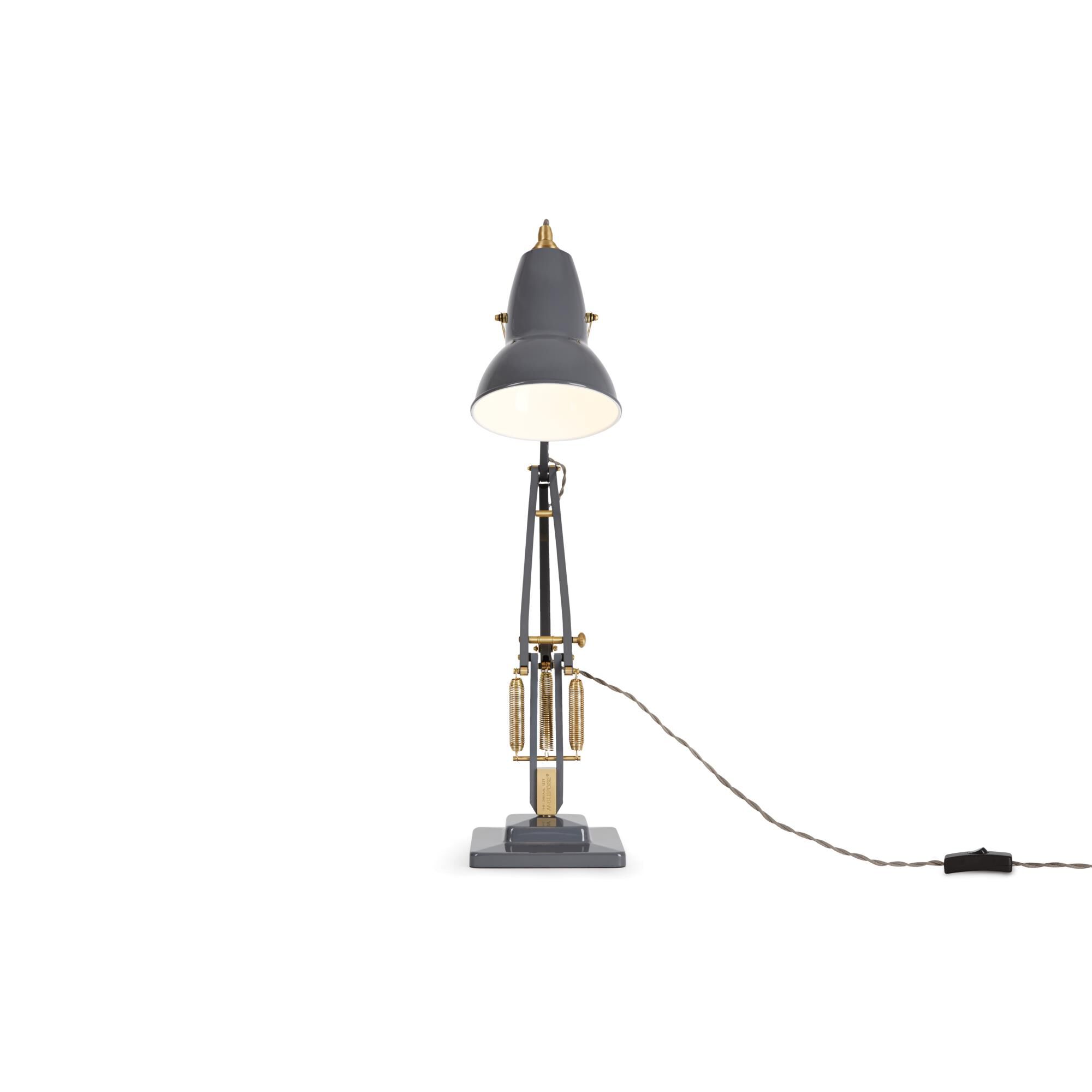 Shown in Elephant Grey finish and Aluminum shade