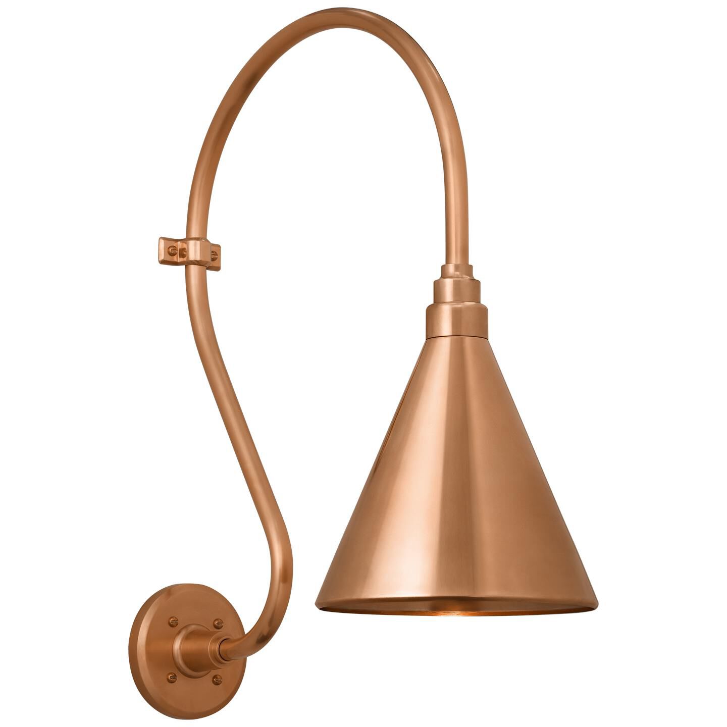 Shown in Soft Copper finish and Copper shade