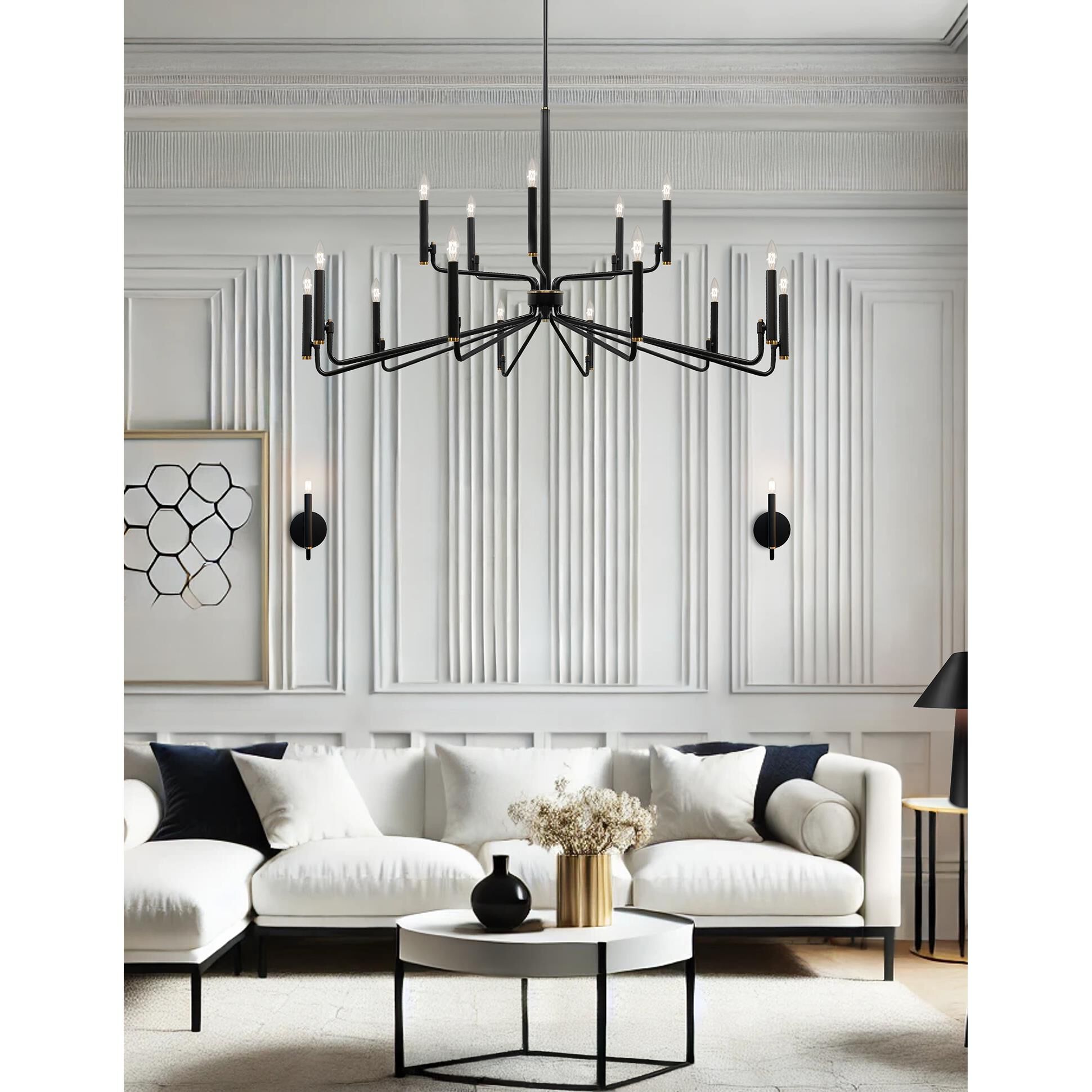 Bedford 48 Inch Chandelier by Justice Design Group