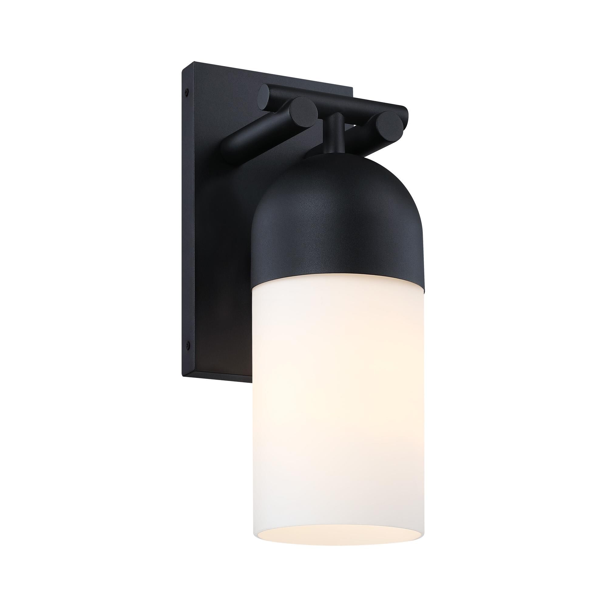 Shown in Black finish and Etched Opal glass