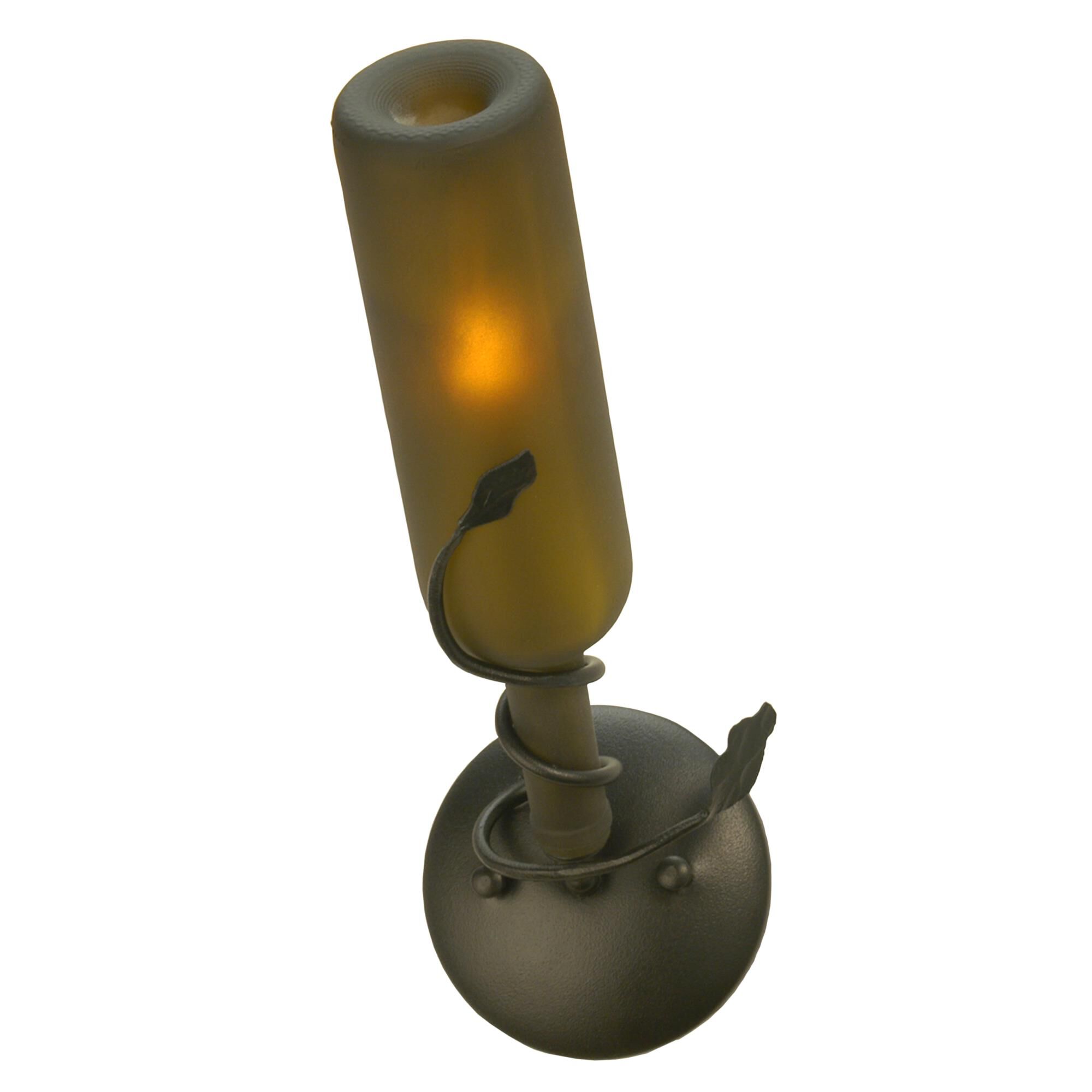 Tuscan Vineyard Frosted Green 13 Inch Wall Sconce by Meyda Lighting