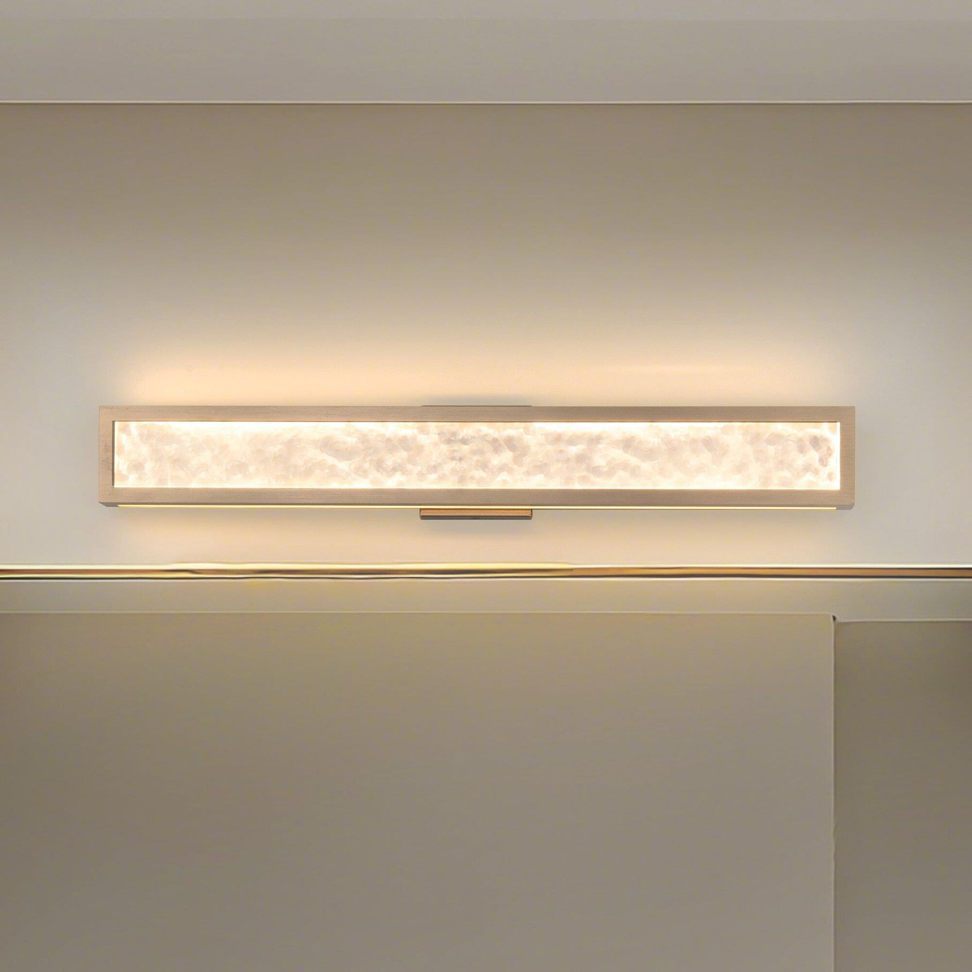 Shown in Champagne Gold finish and Clear Water glass
