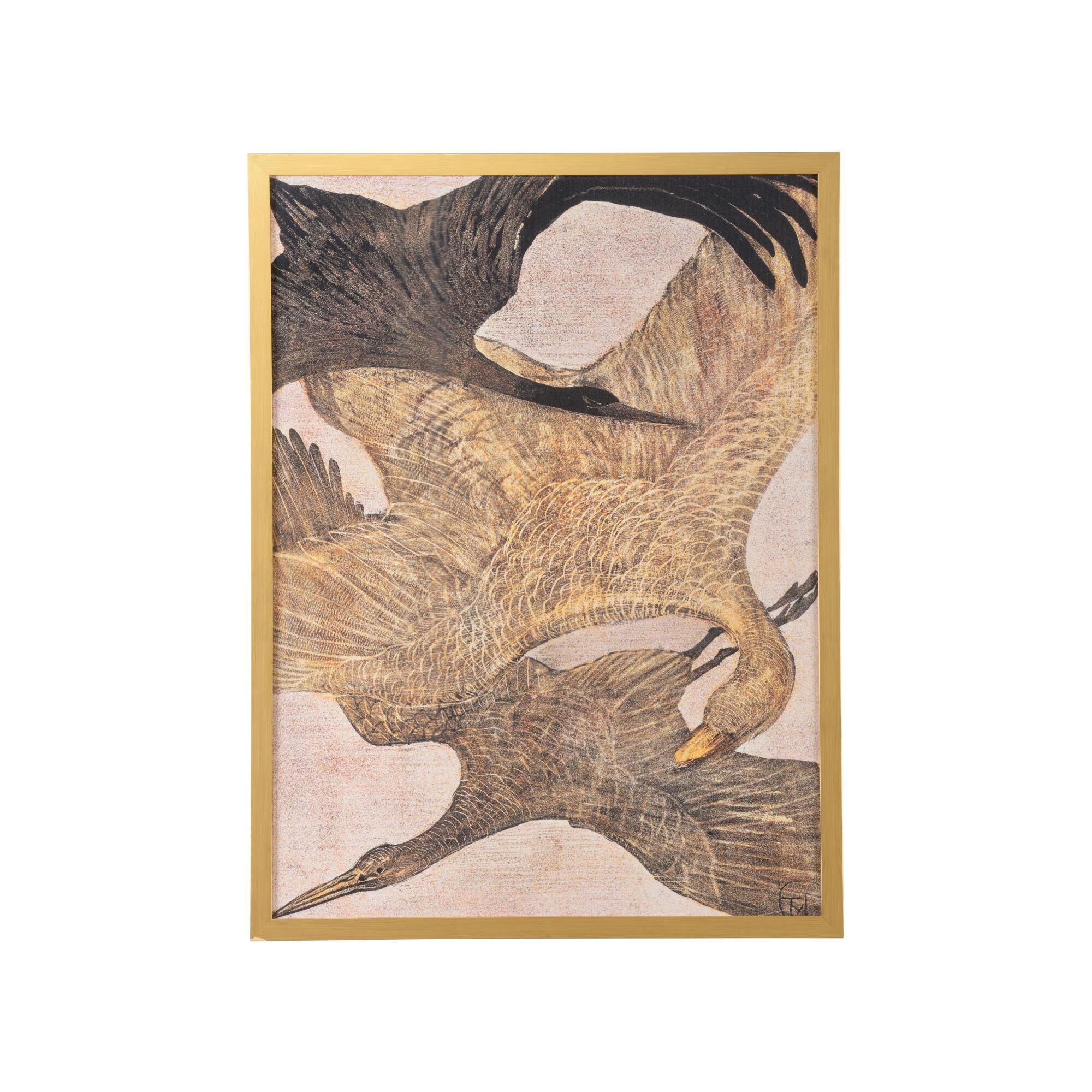 Jamie Merida Trio Of Birds In Flight Print by Chelsea House