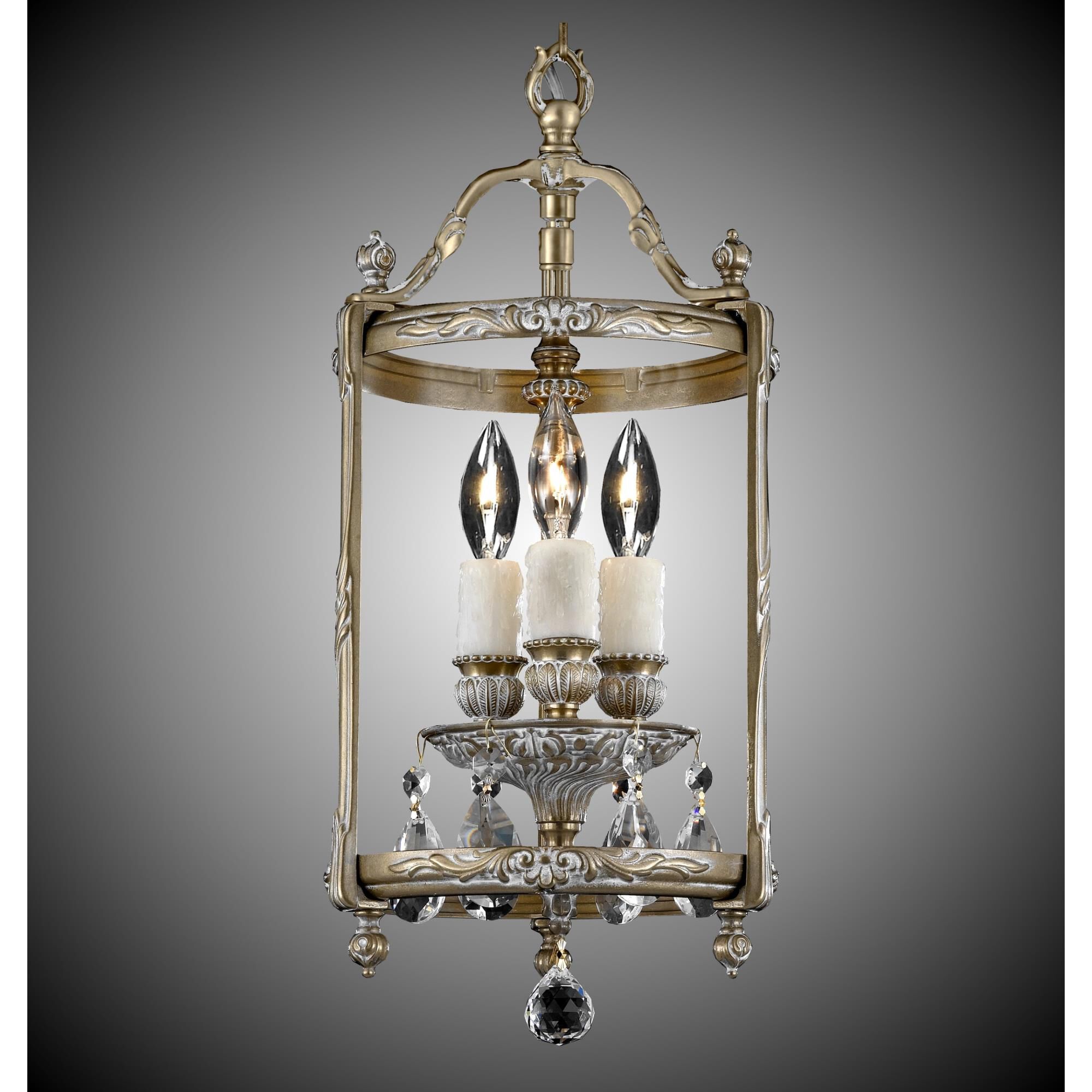 Lantern Cage Pendant by American Brass and Crystal