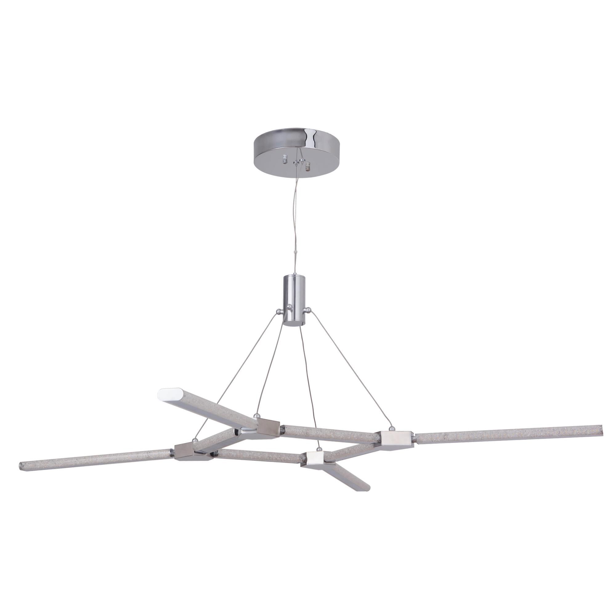 Shown in Chrome finish and Yes glass and Yes shade