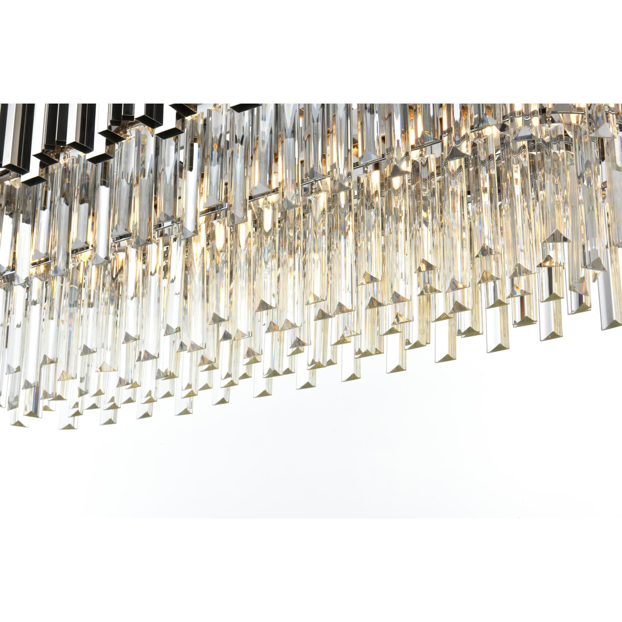 Shown in Chrome  finish and Clear glass