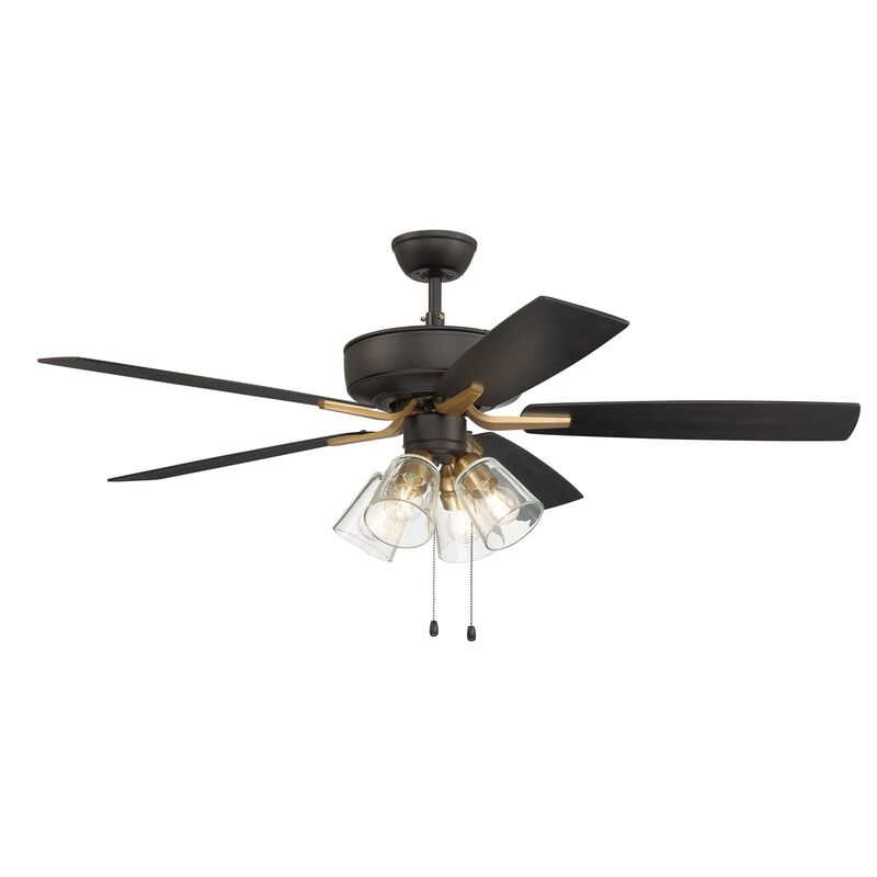 Pro Plus 52 Inch Ceiling Fan with Light Kit by Craftmade