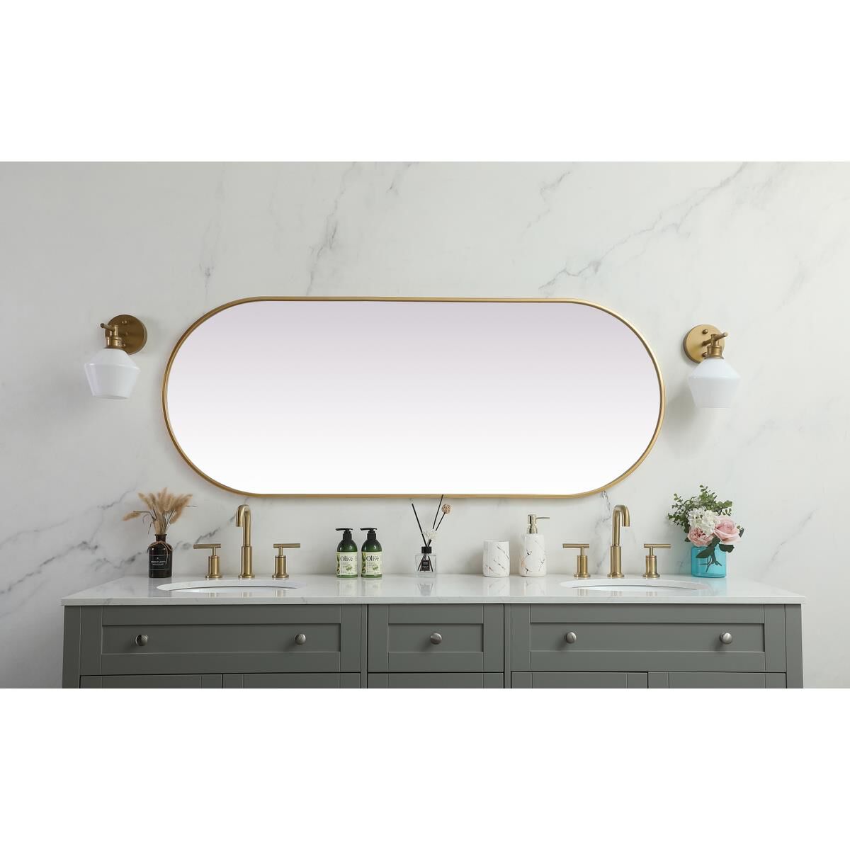 Shown in Brass finish