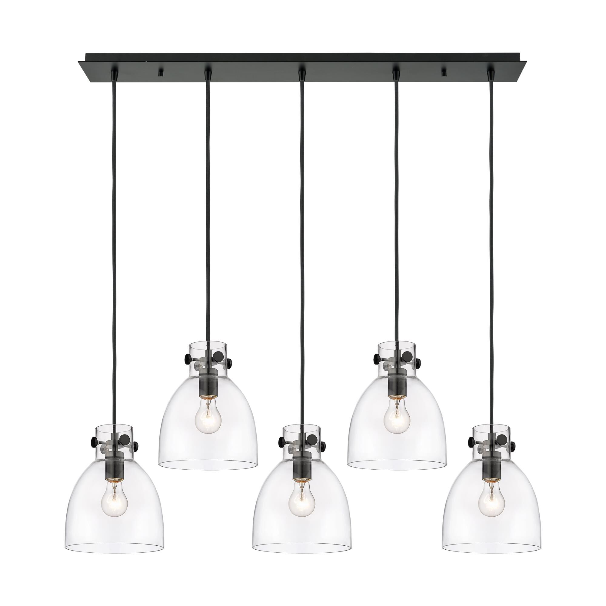 Bruno Marashlian Newton Bell 39 Inch 5 Light Linear Suspension Light by Innovations Lighting