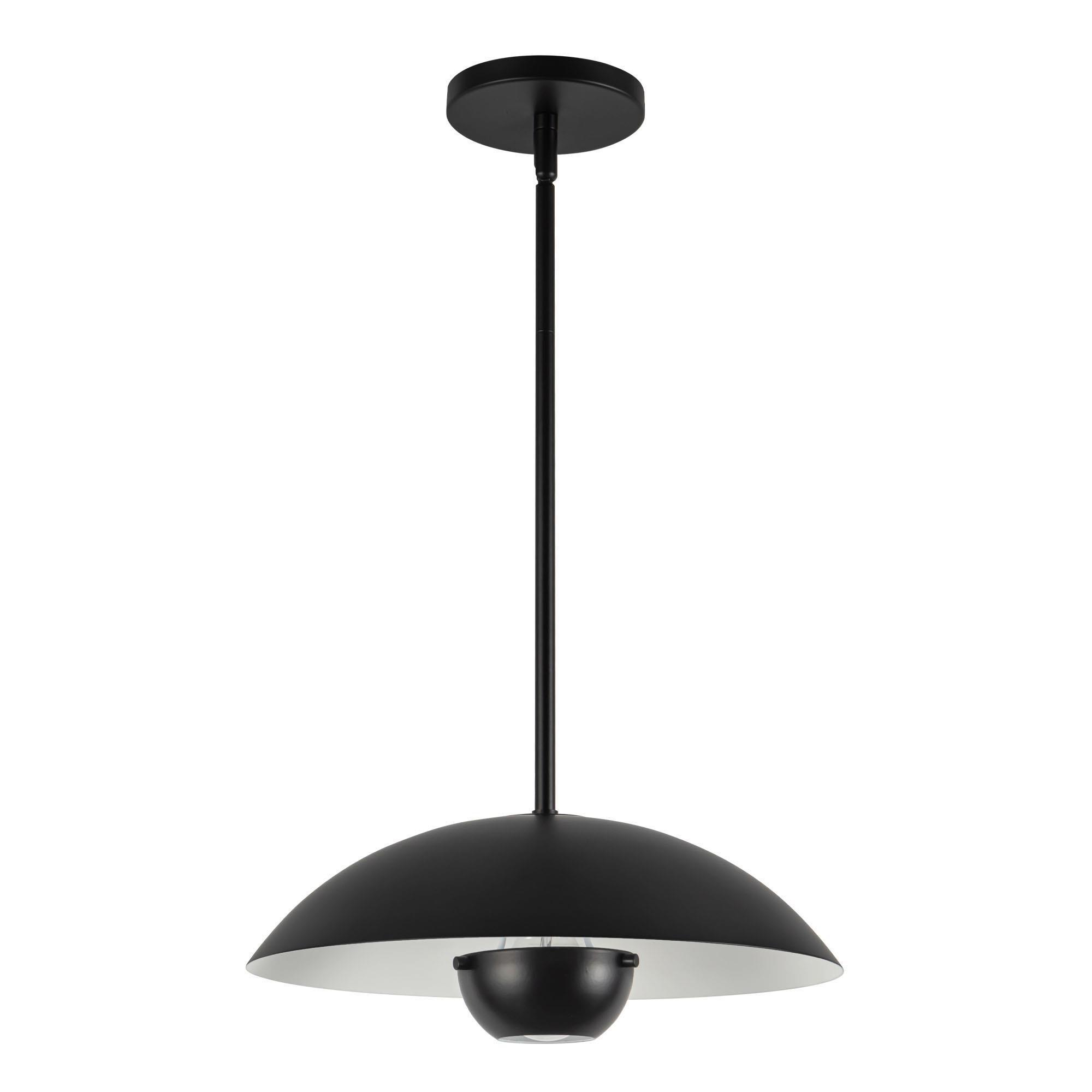 Shown in Black finish and Steel shade