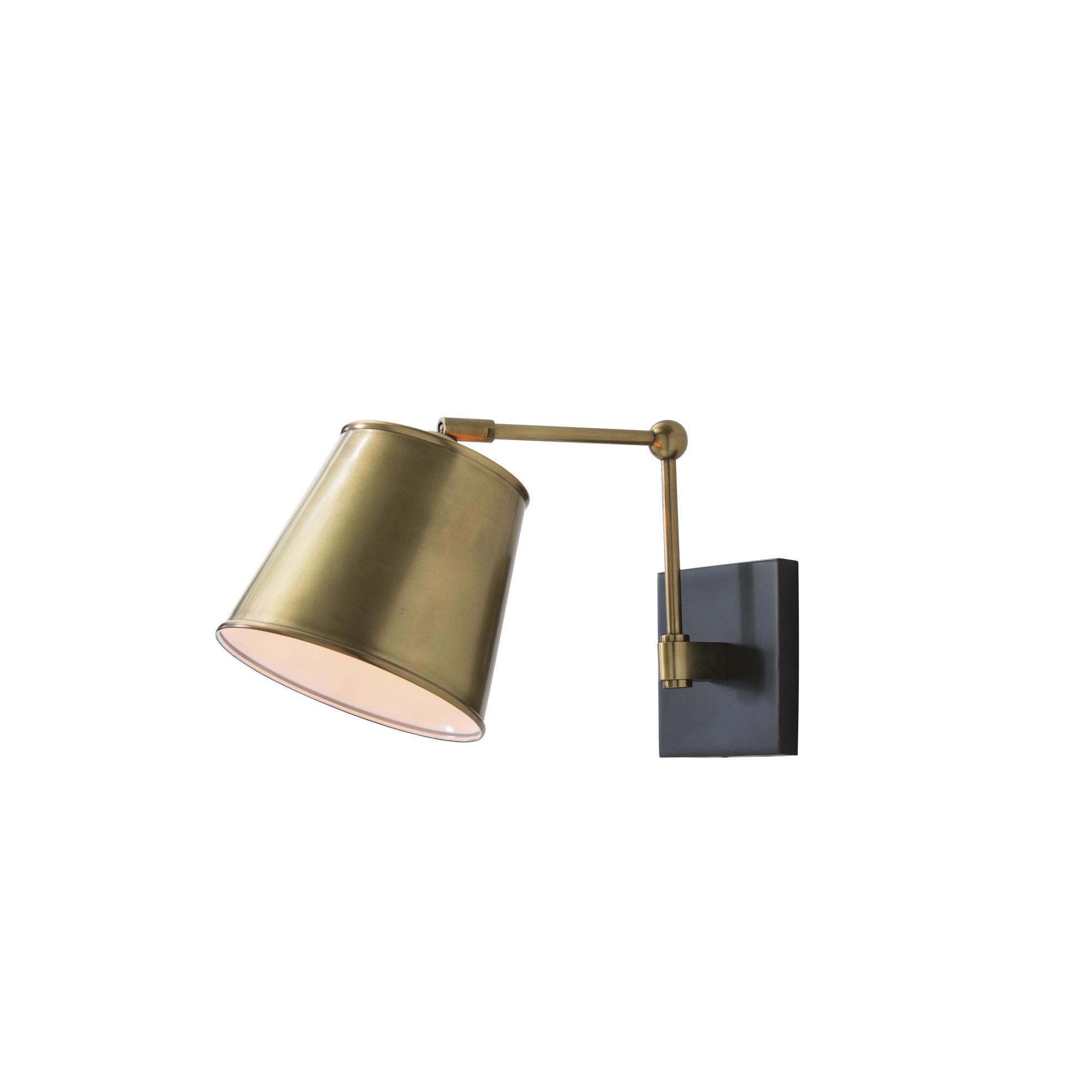 Shown in Antique Brass finish and Bronze accent