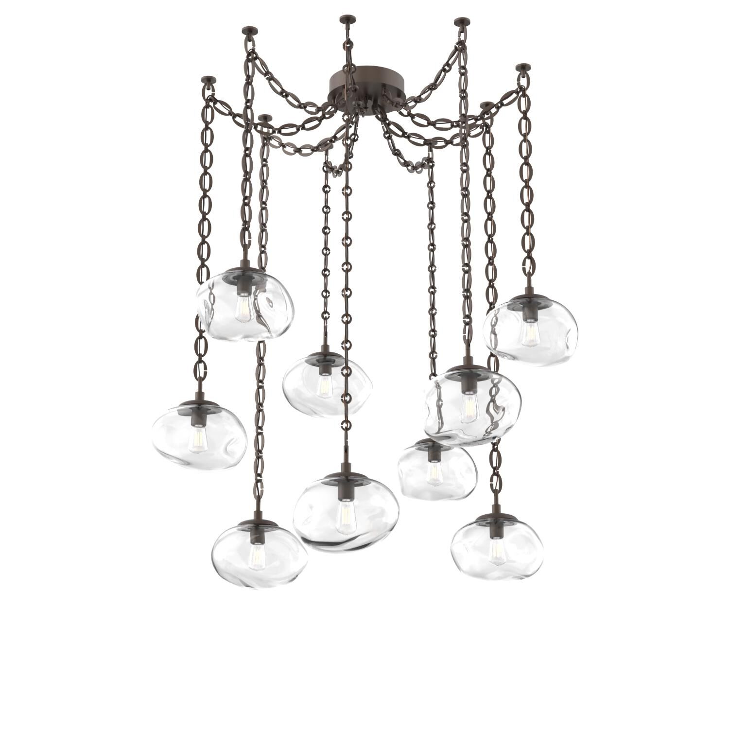 Levi Wilson Nova 19 Inch Multi Pendant Light by Hammerton Studio