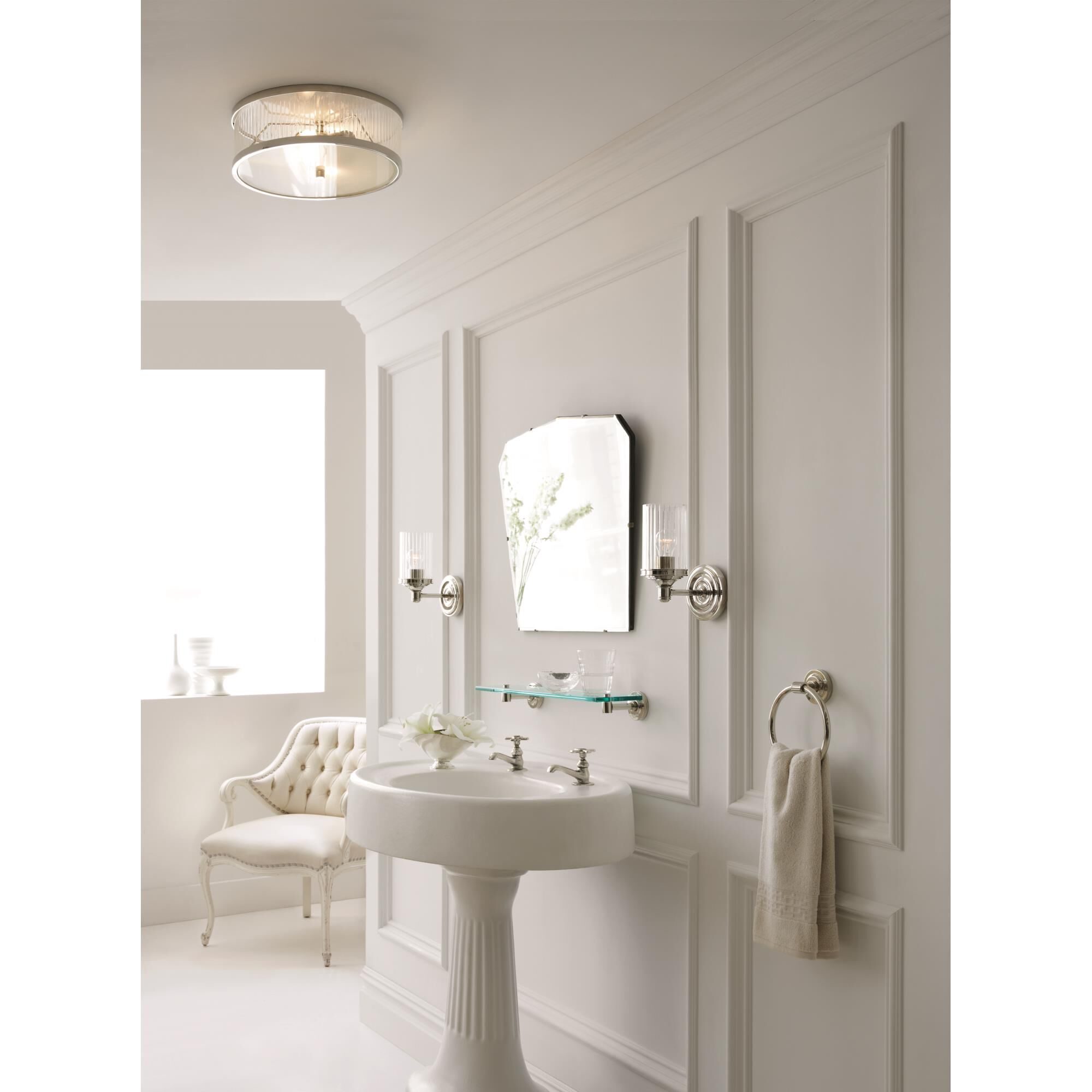 Alexa Hampton Randolph 14 Inch 2 Light Flush Mount by Visual Comfort Signature Collection