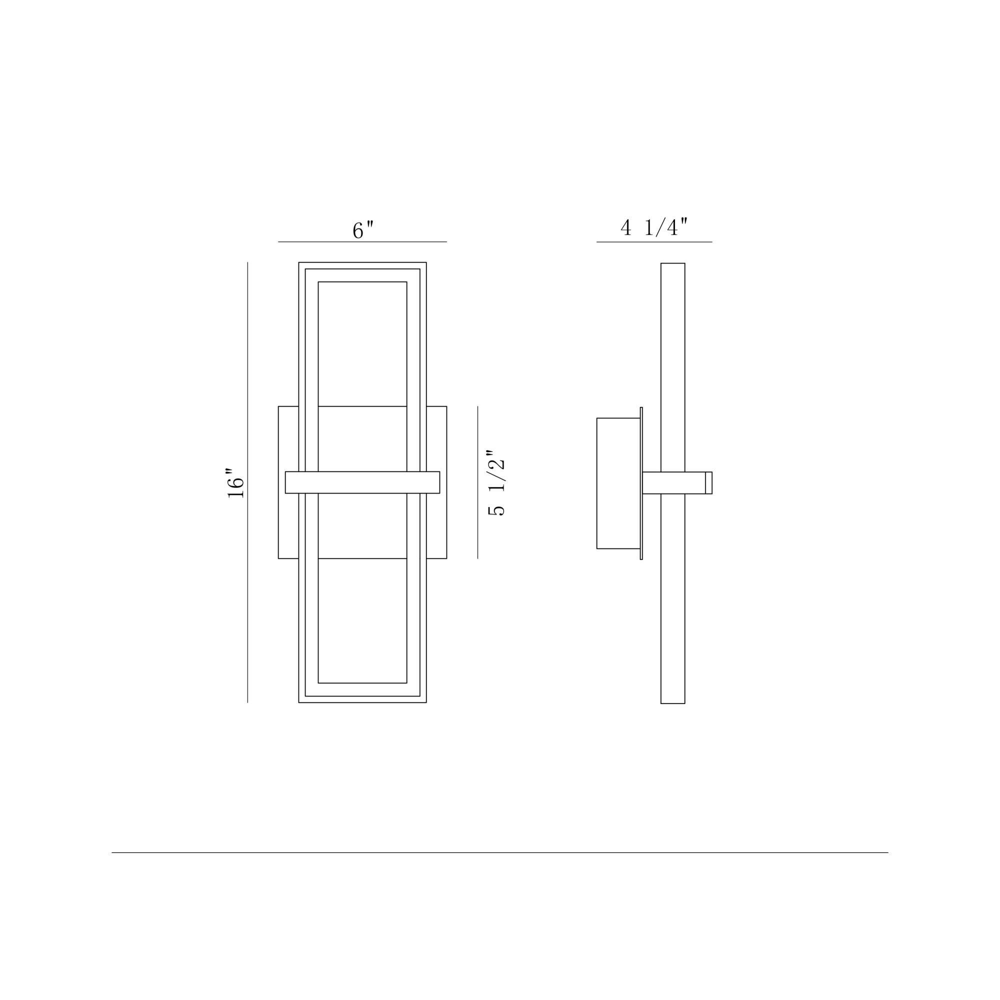 Eurofase Lighting Bordo 16 Inch Tall LED Outdoor Wall Light