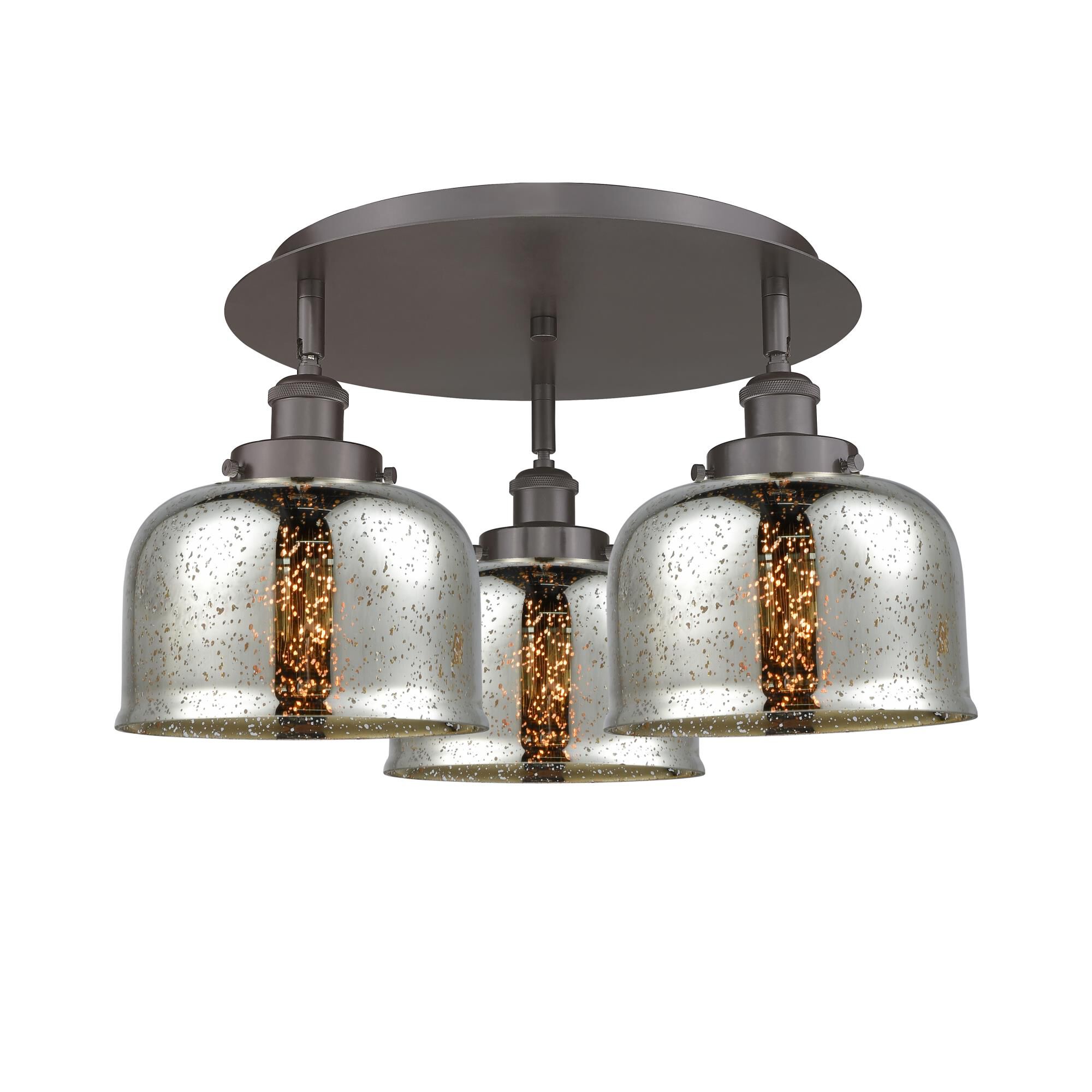 Shown in Oil Rubbed Bronze finish and Silver Plated Mercury glass