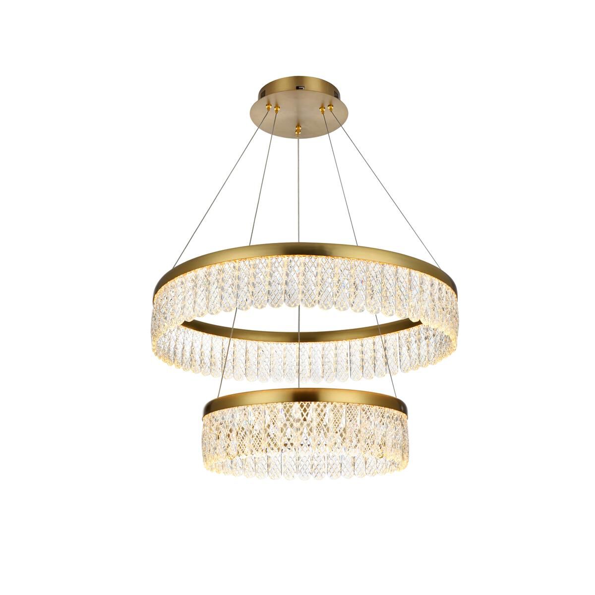 Rune 24 Inch Chandelier by Elegant Lighting