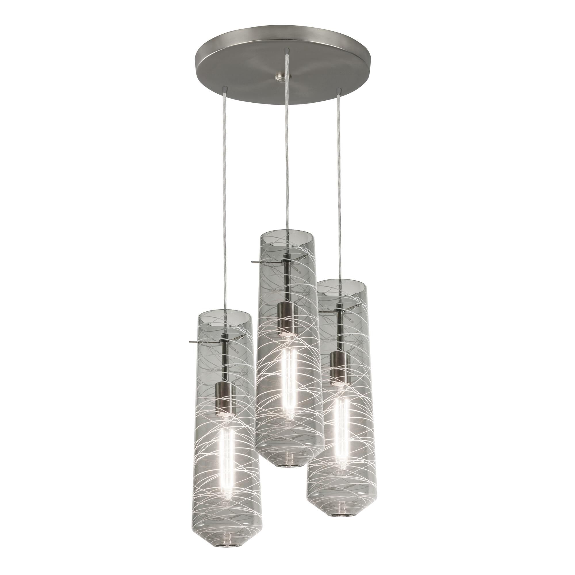 Spun 16 Inch 3 Light Linear Suspension Light by AFX Lighting