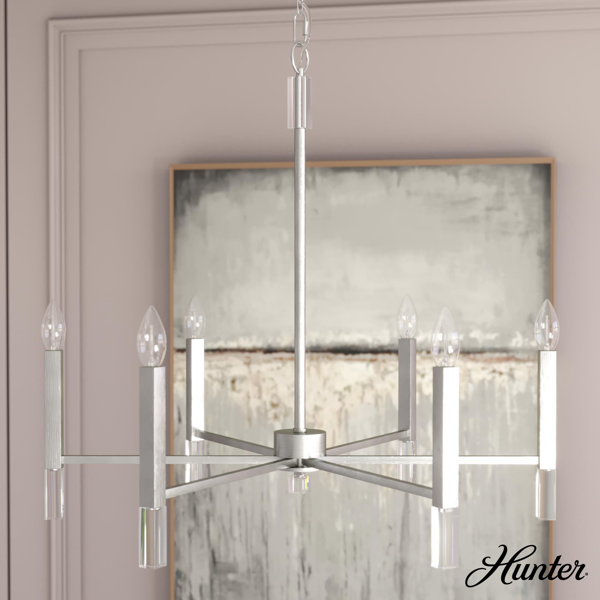 Sunjai 40 Inch Chandelier by Hunter Fan
