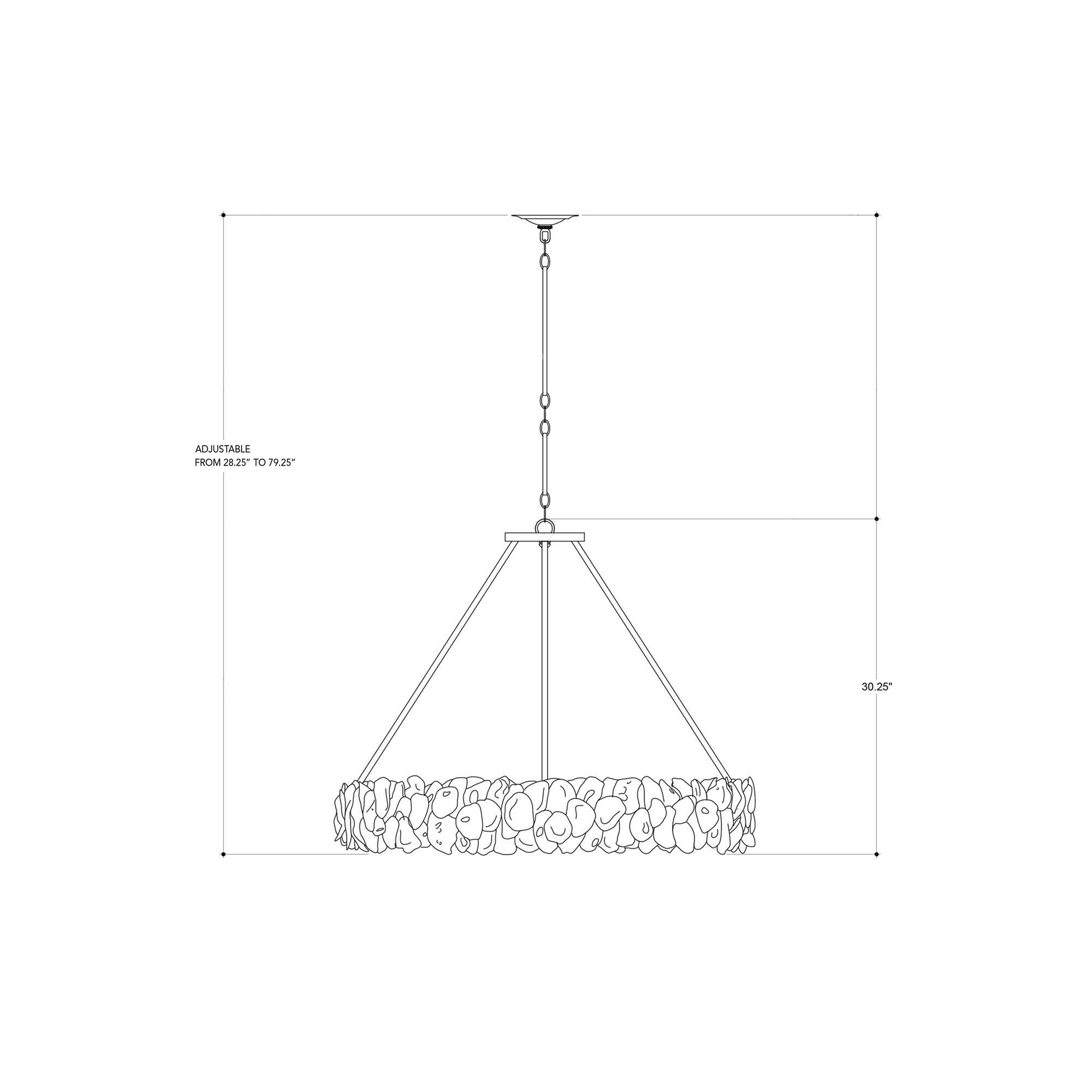 Oyster Large Chandelier,