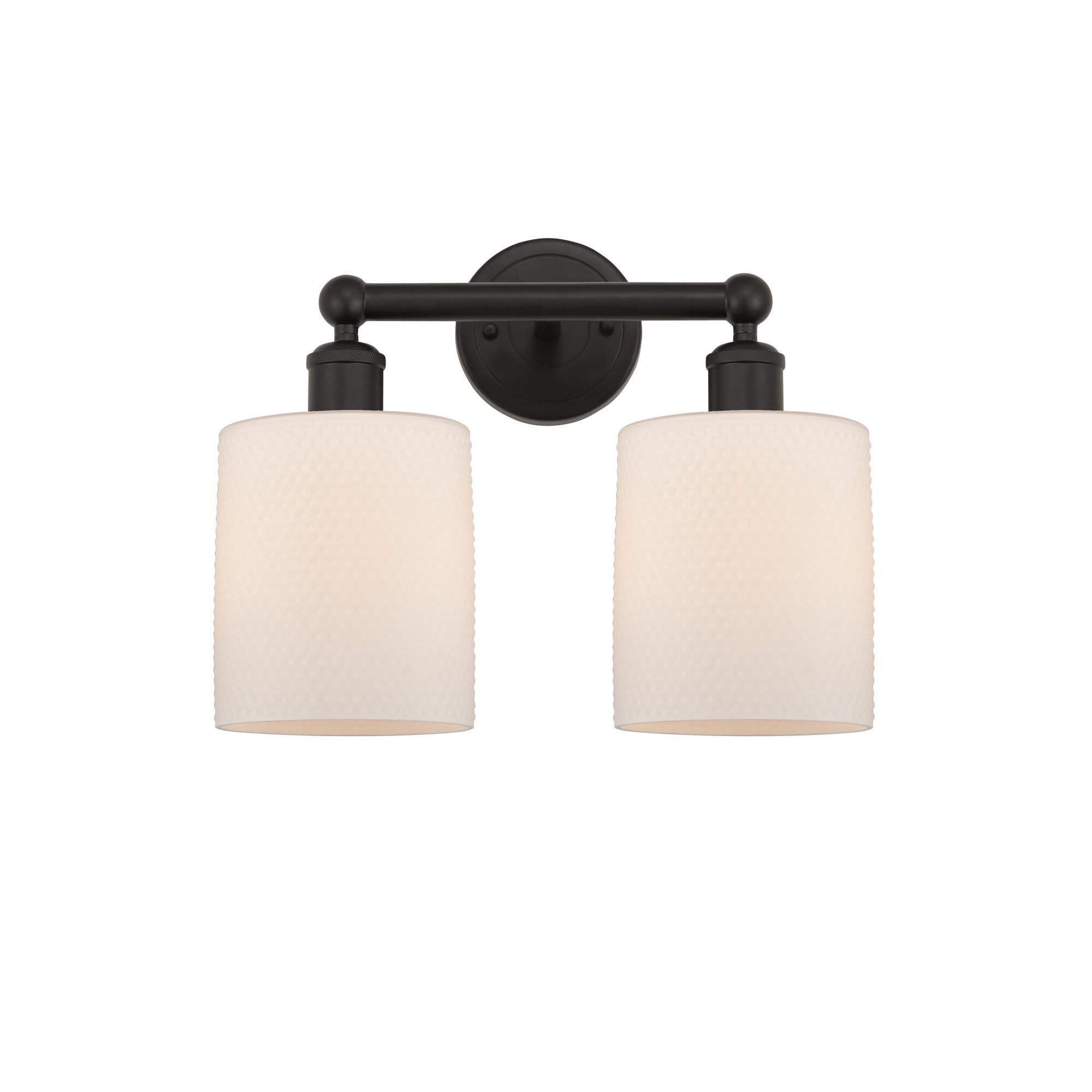 Shown in Oil Rubbed Bronze, Matte White finish and Matte White glass and Matte White Glass shade