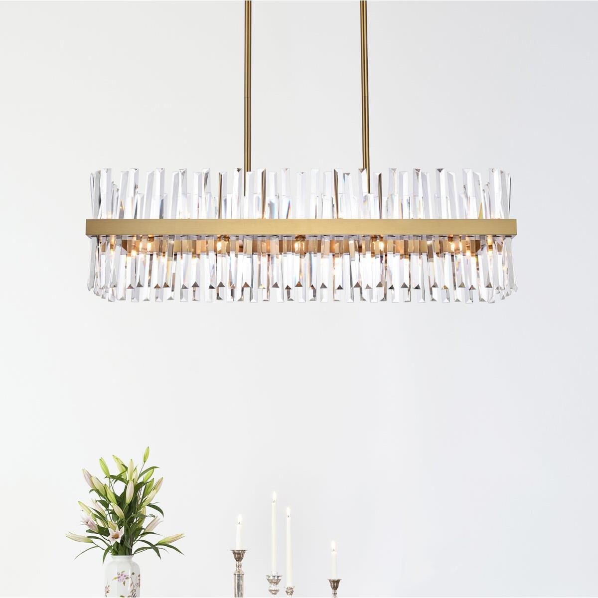 Serephina Linear Suspension Light by Elegant Lighting