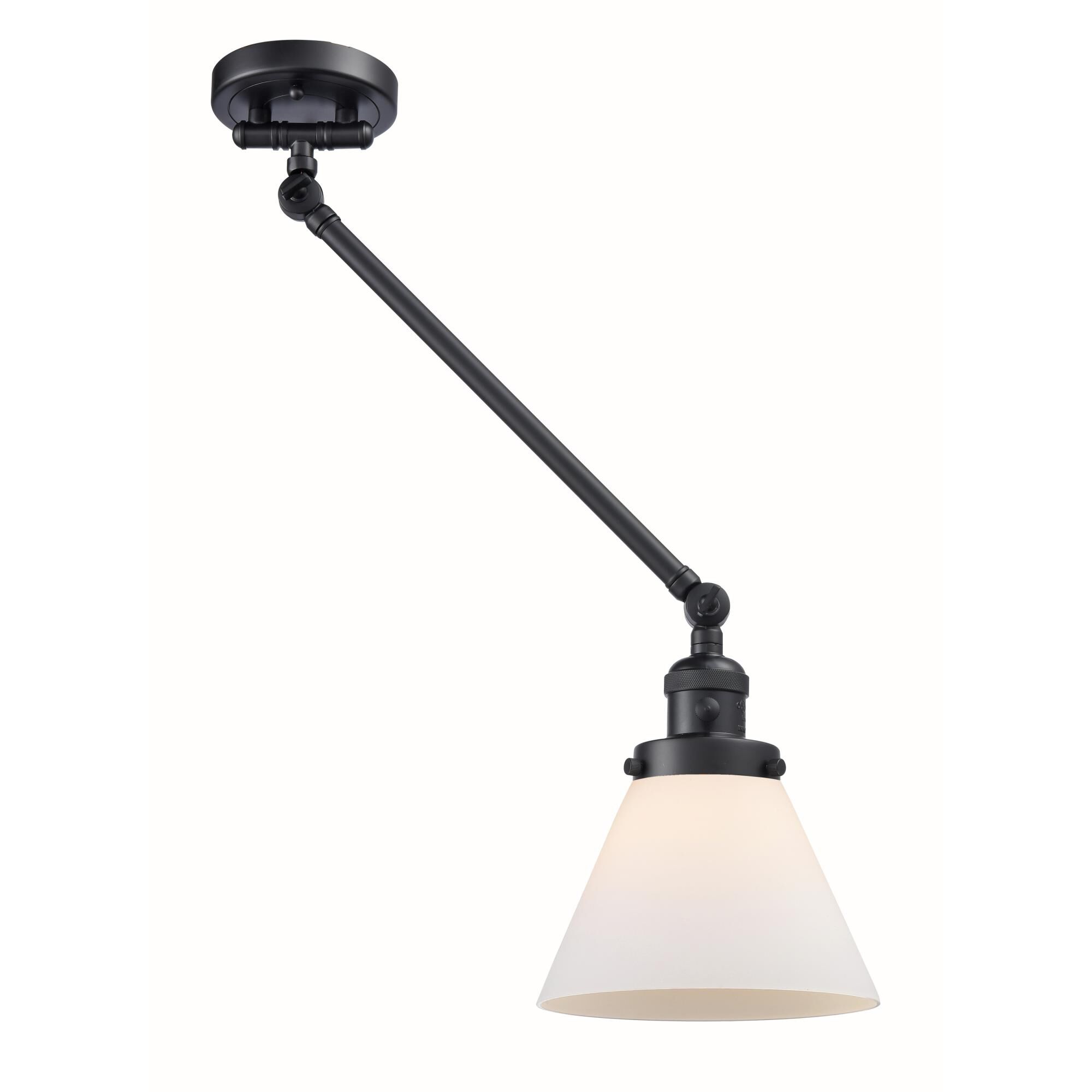 Bruno Marashlian Large Cone Wall Swing Lamp by Innovations Lighting