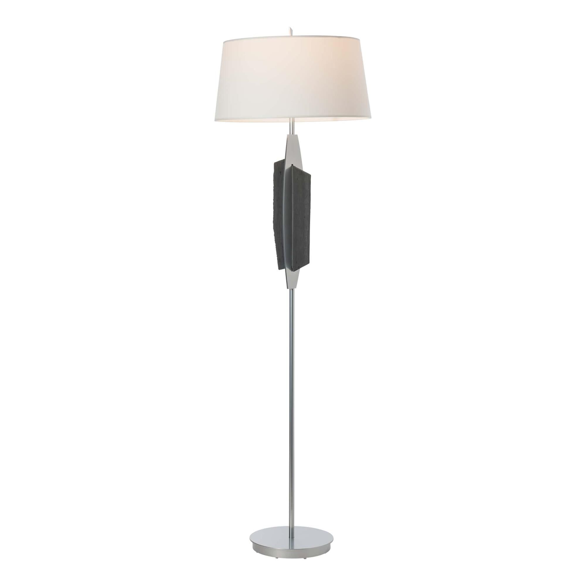 Shown in Sterling finish and Natural Anna shade and Black accent