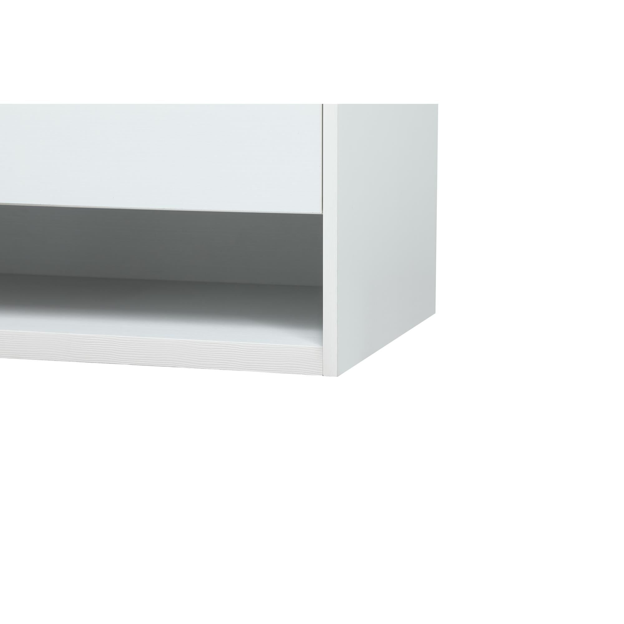 Shown in White finish