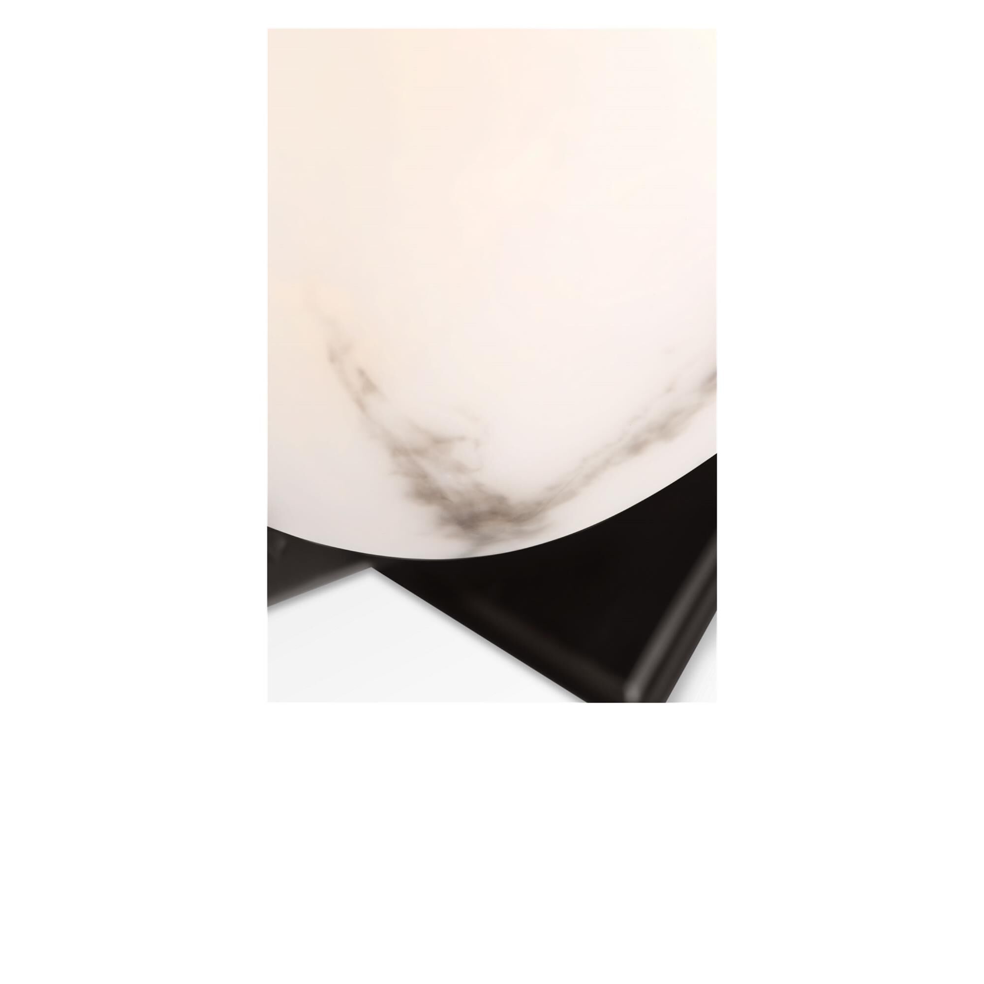 Shown in Aged Iron finish and Faux Alabaster Resin shade