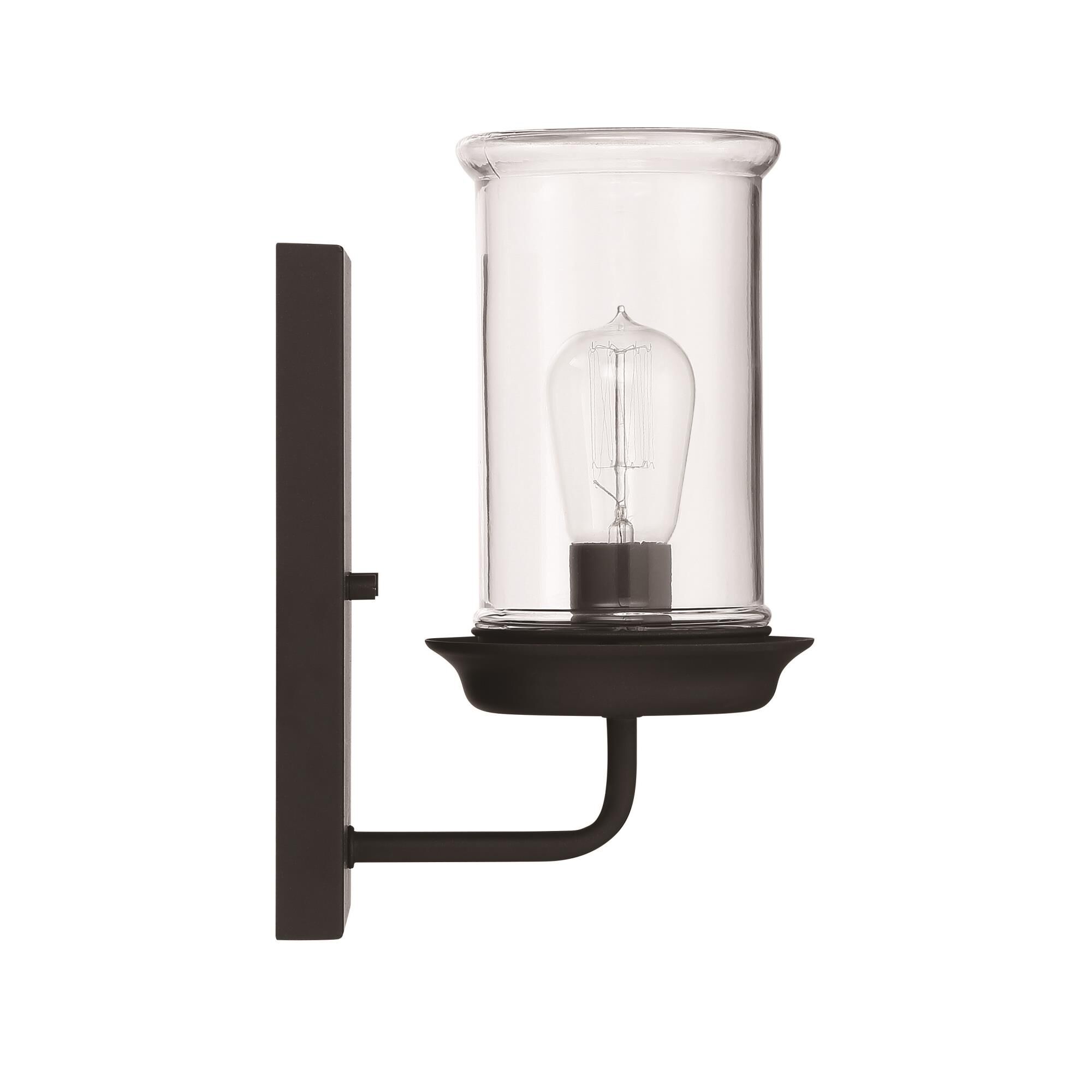 Shown in Espresso finish and Clear glass