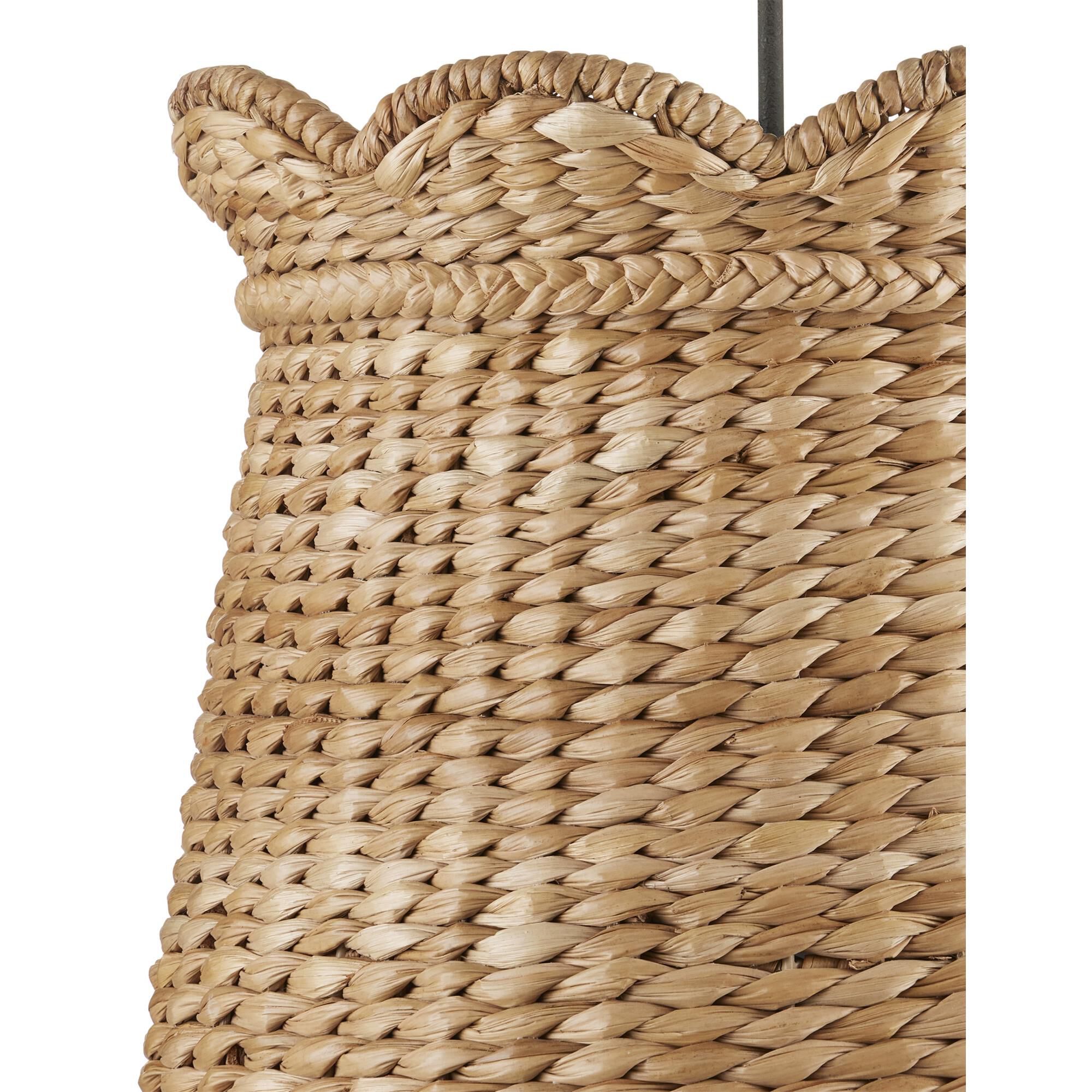 Shown in Natural finish and Natural Water Hyacinth shade