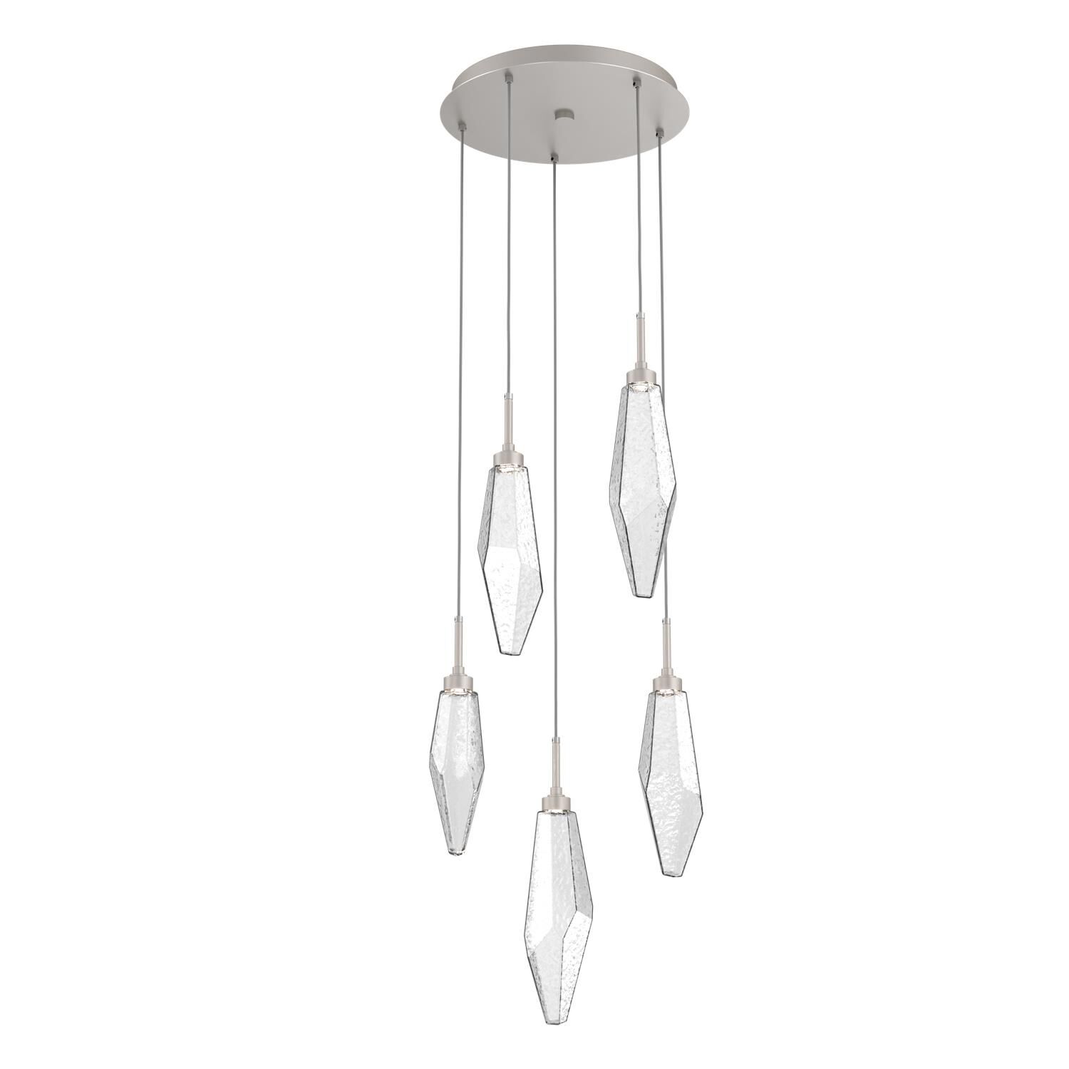 Rock Crystal Multi Light Pendant by Hammerton Studio