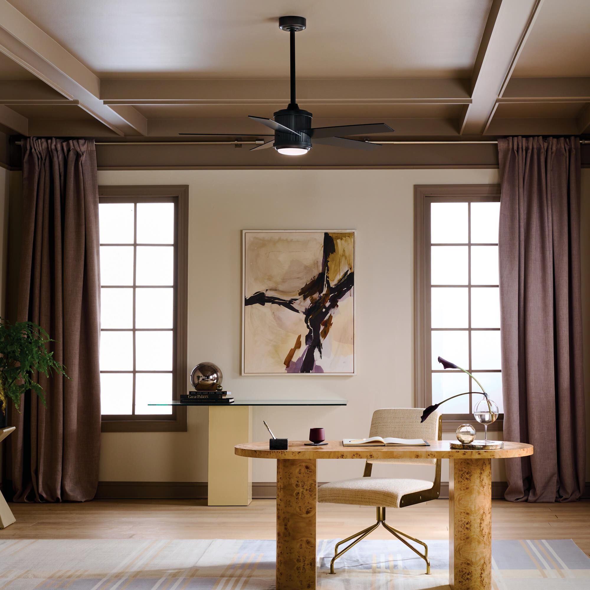 Brahm 48 Inch Ceiling Fan with Light Kit by Kichler Lighting