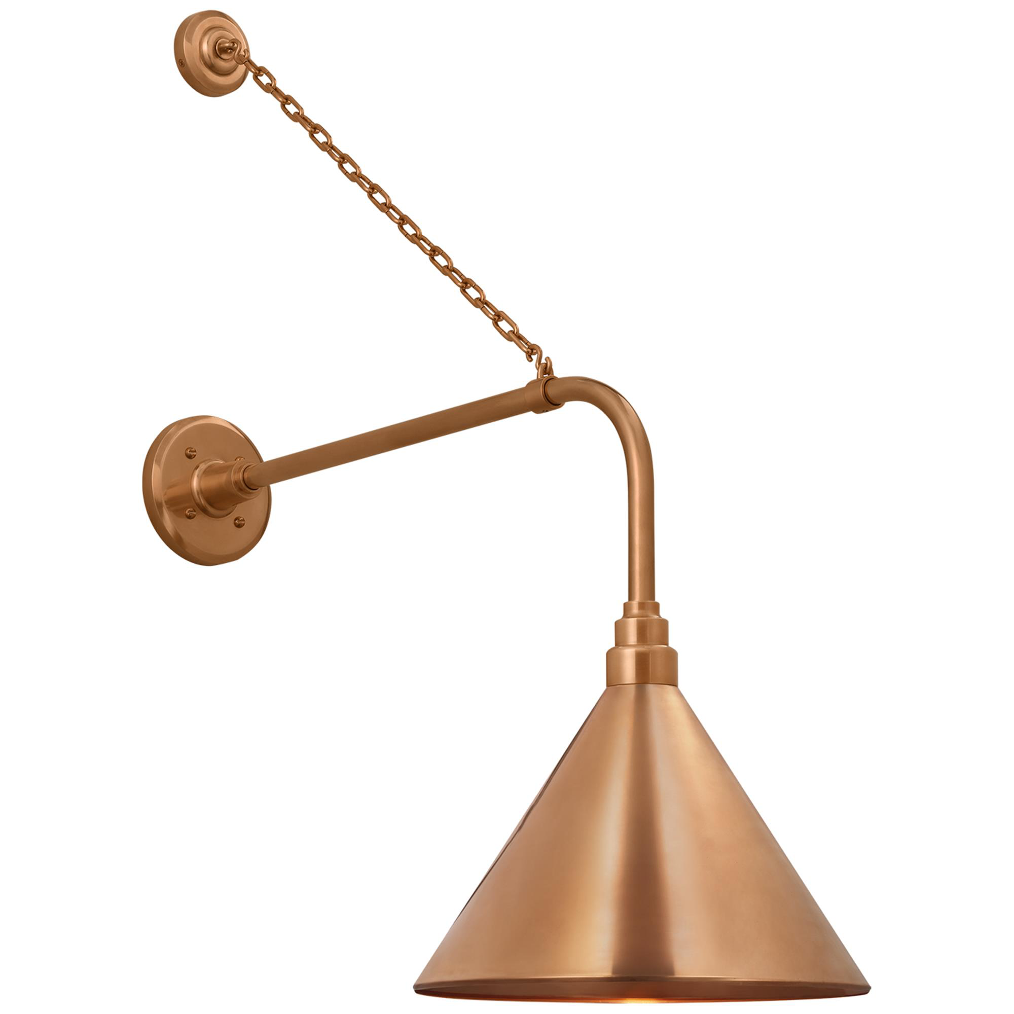 Shown in Soft Copper finish and Copper shade