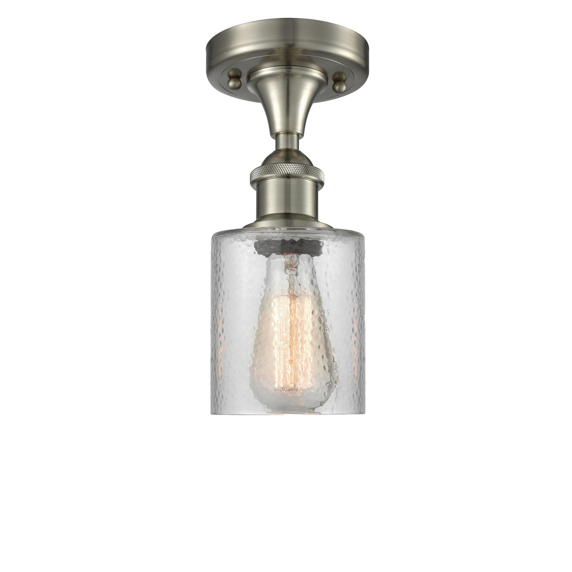 Bruno Marashlian Cobbleskill 5 Inch 1 Light Semi Flush Mount by Innovations Lighting