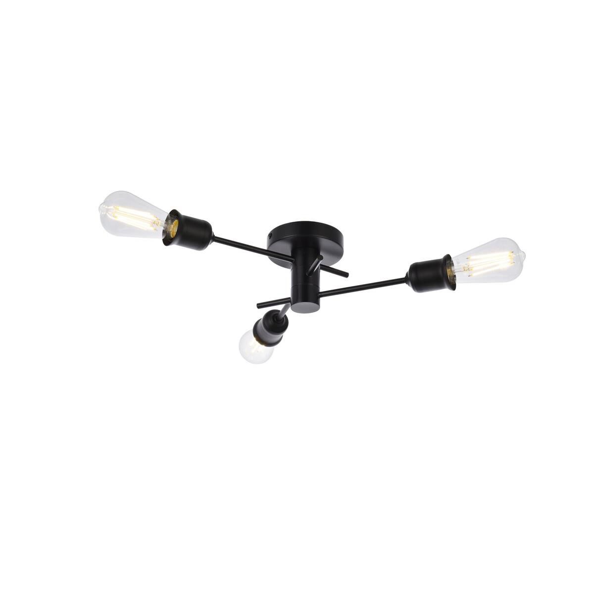 Xavier 18 Inch 3 Light Semi Flush Mount by Elegant Lighting